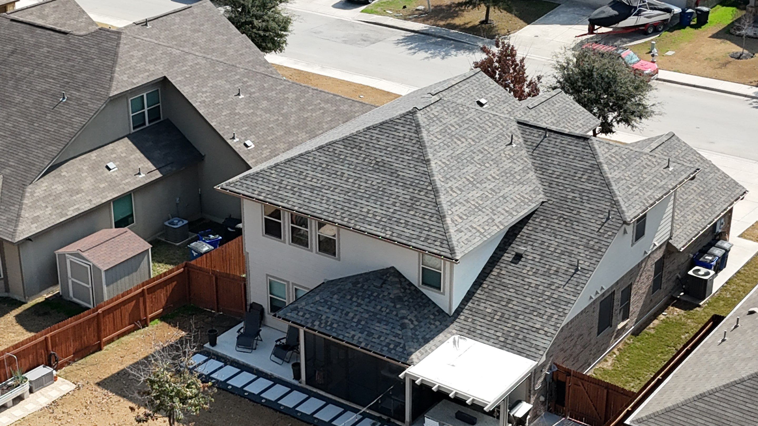 Residential Roofing Installation using IKO Dynasty Cornerstone WWD Class 3 Impact Resistant by Lightning Exteriors