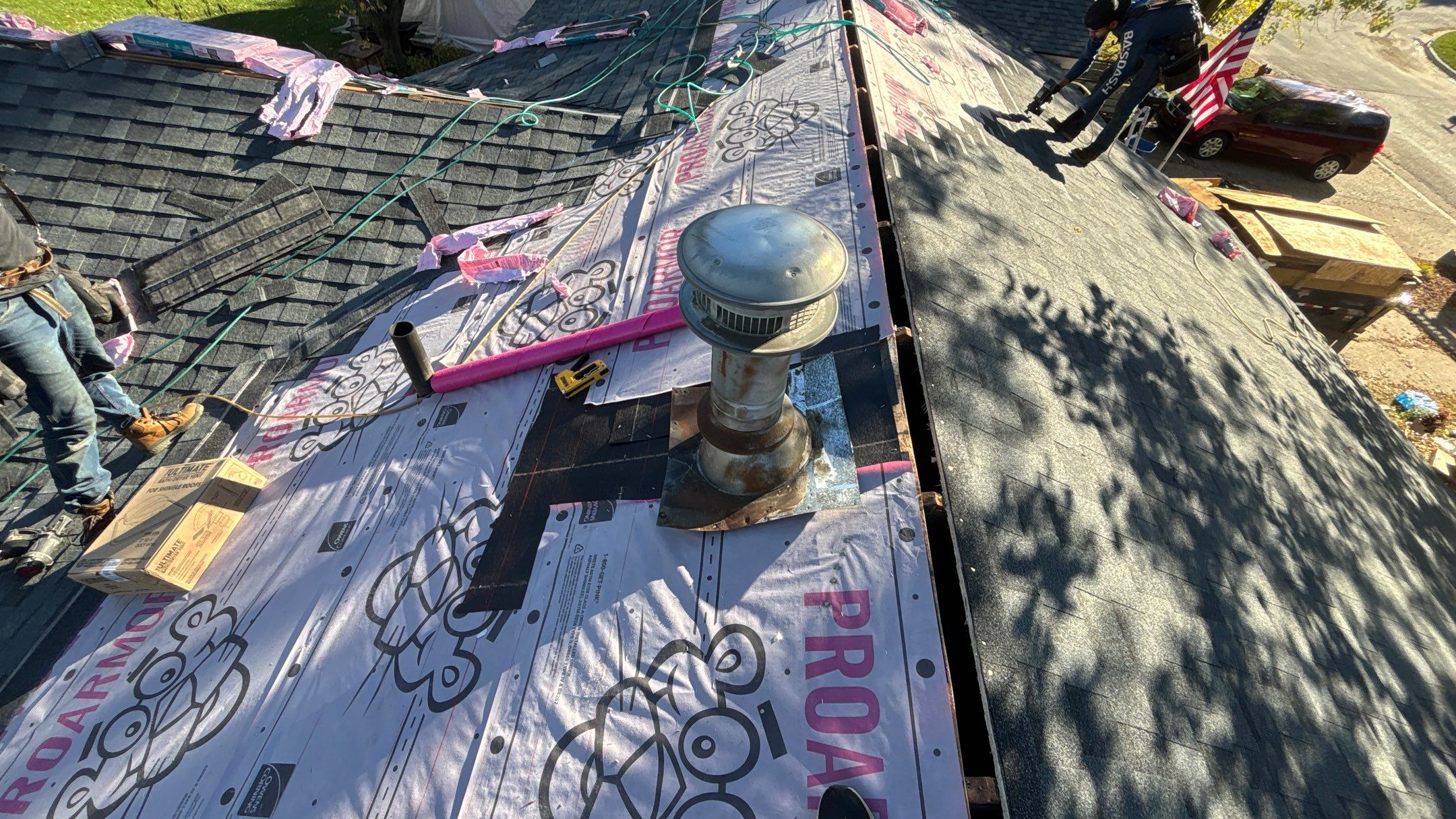 Roof Replacement using Owens Corning Estate Gray by 180 Contractors