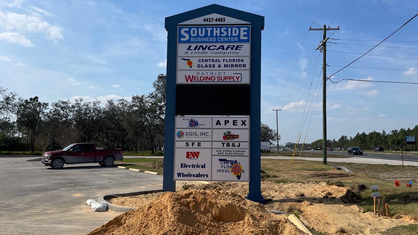 Pylon Sign for Southside Business Center by SignCrafters