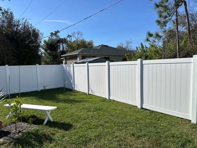 Vinyl Fence Installation using Vinyl Privacy Fence