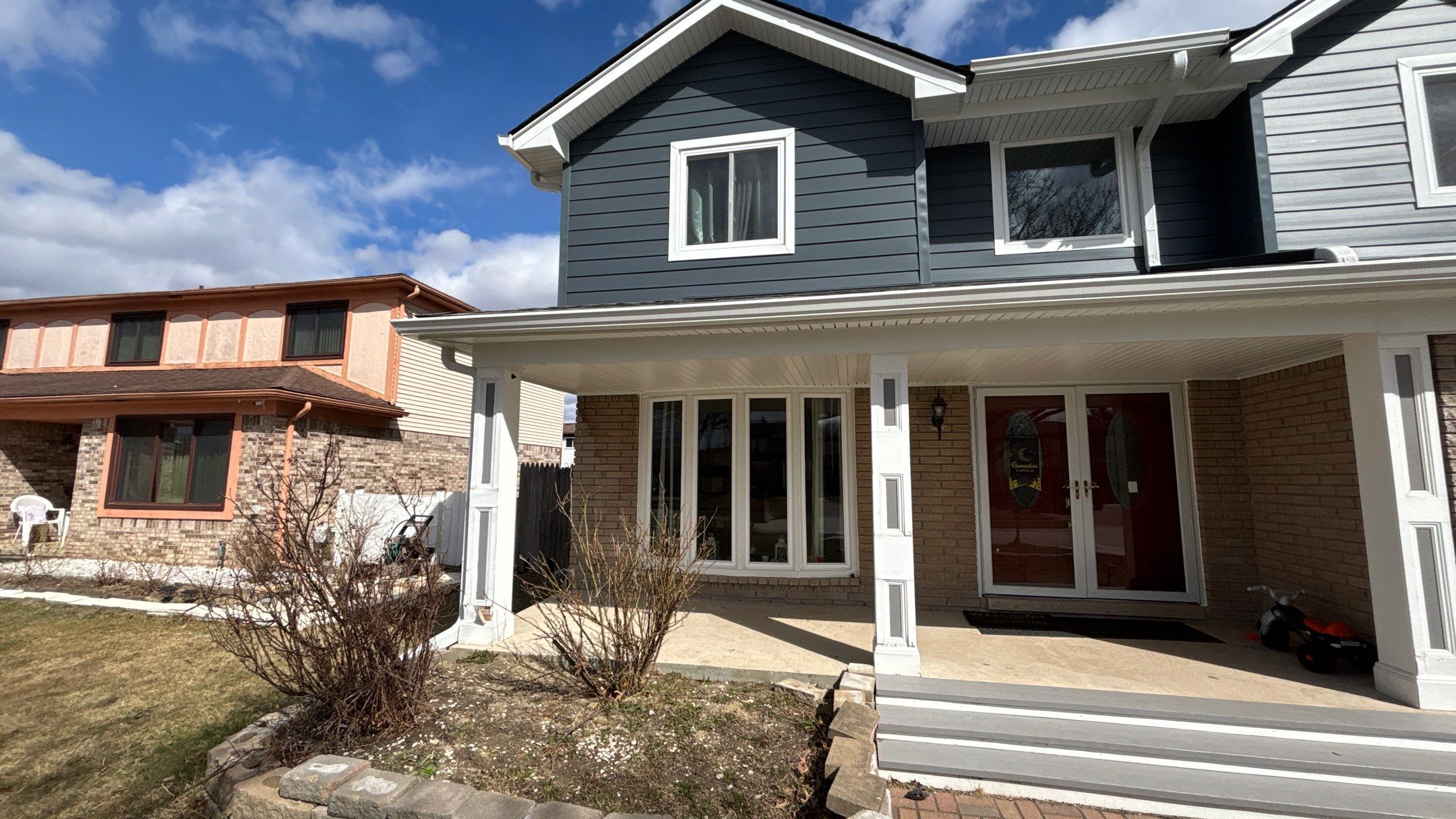 Siding Replacement using Alside Midnight Blue by 180 Contractors