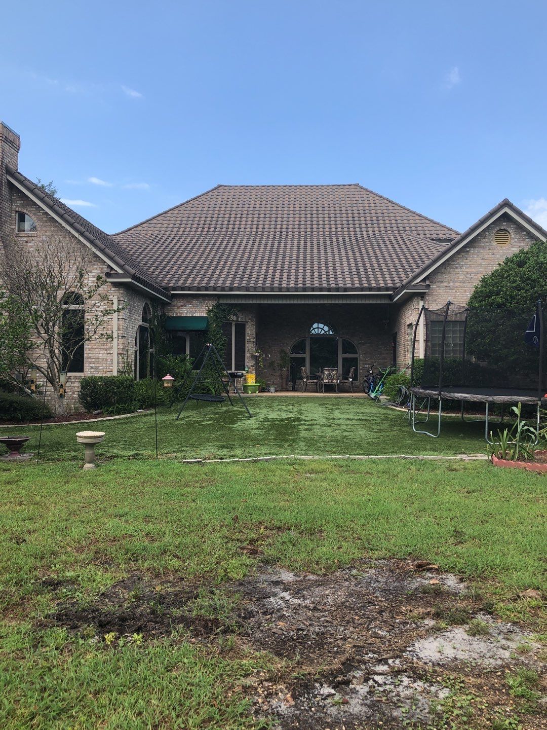 Seamless Gutter Installation with Wicker Color K-Style Gutters and LeafBlaster Pro Mesh Gutter Guards by Gutter Professors