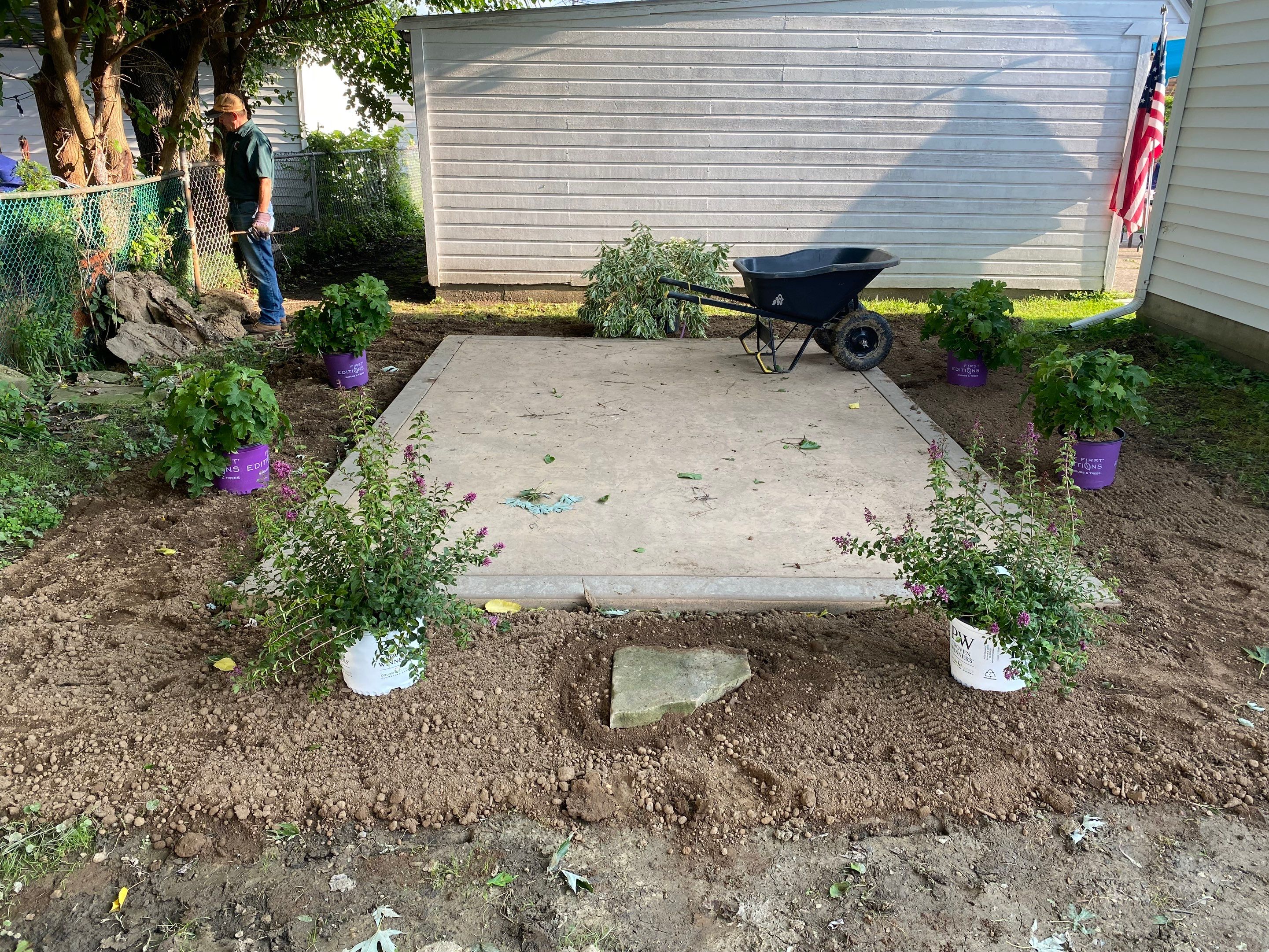 Patio Bed Install by Elm Rose Gardens