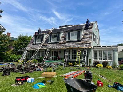 Slate removal/Cedar Shake replacement