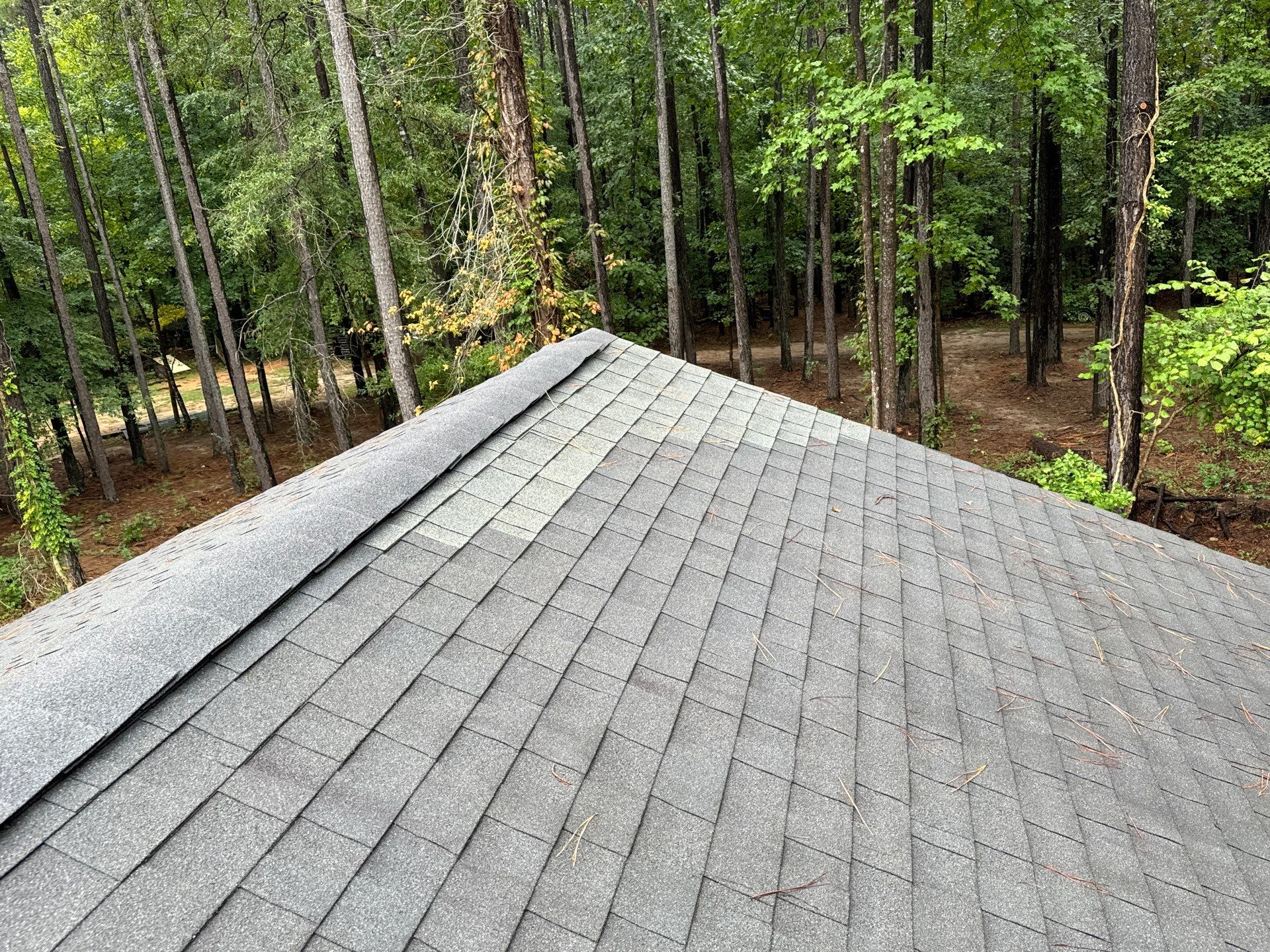 Architectural Shingle Roof Replacement and Chimney Flashing in Amelia Court House by Cade Construction