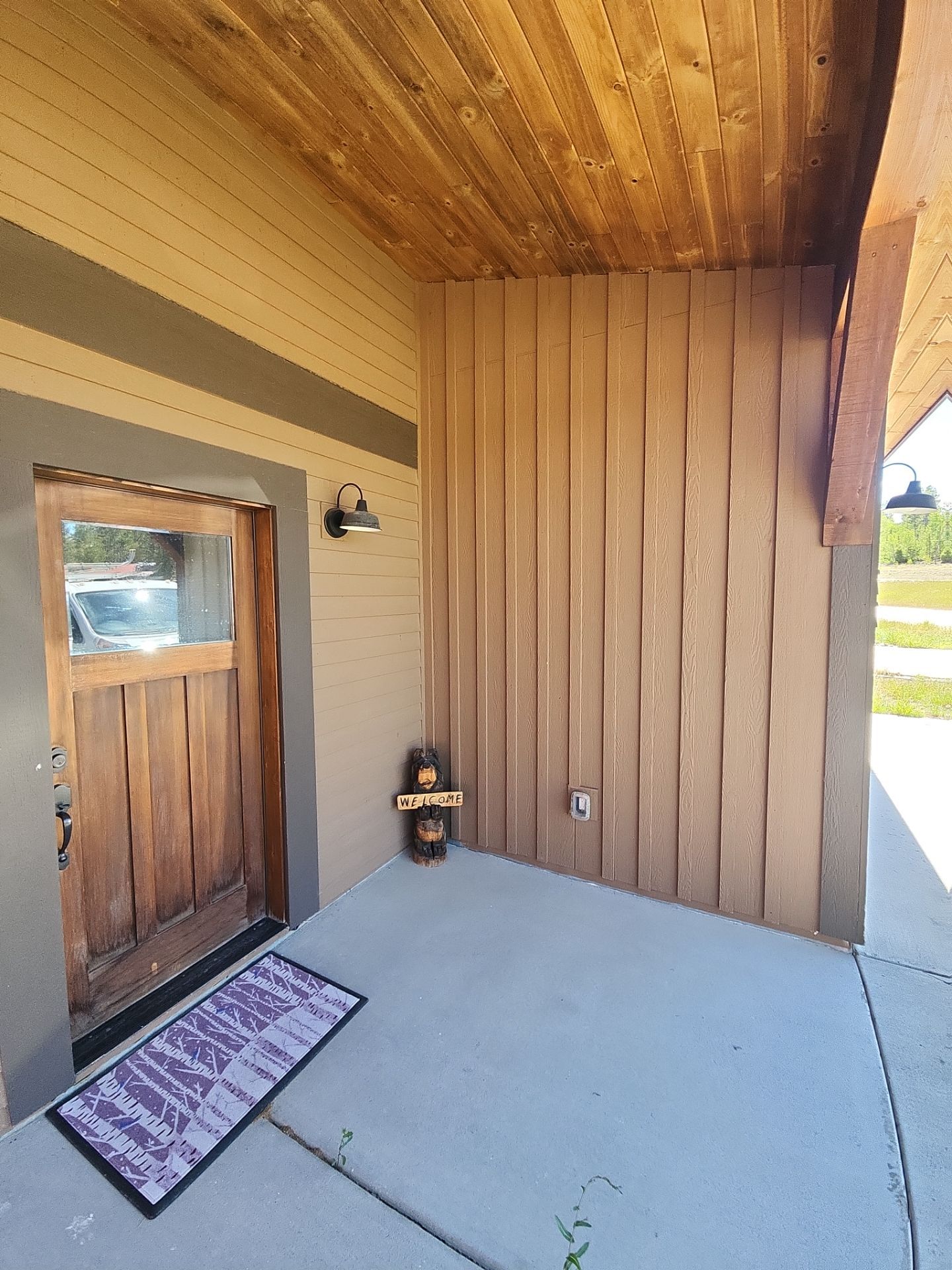 Exterior Painting Using Stain by Wheatley Creek Services