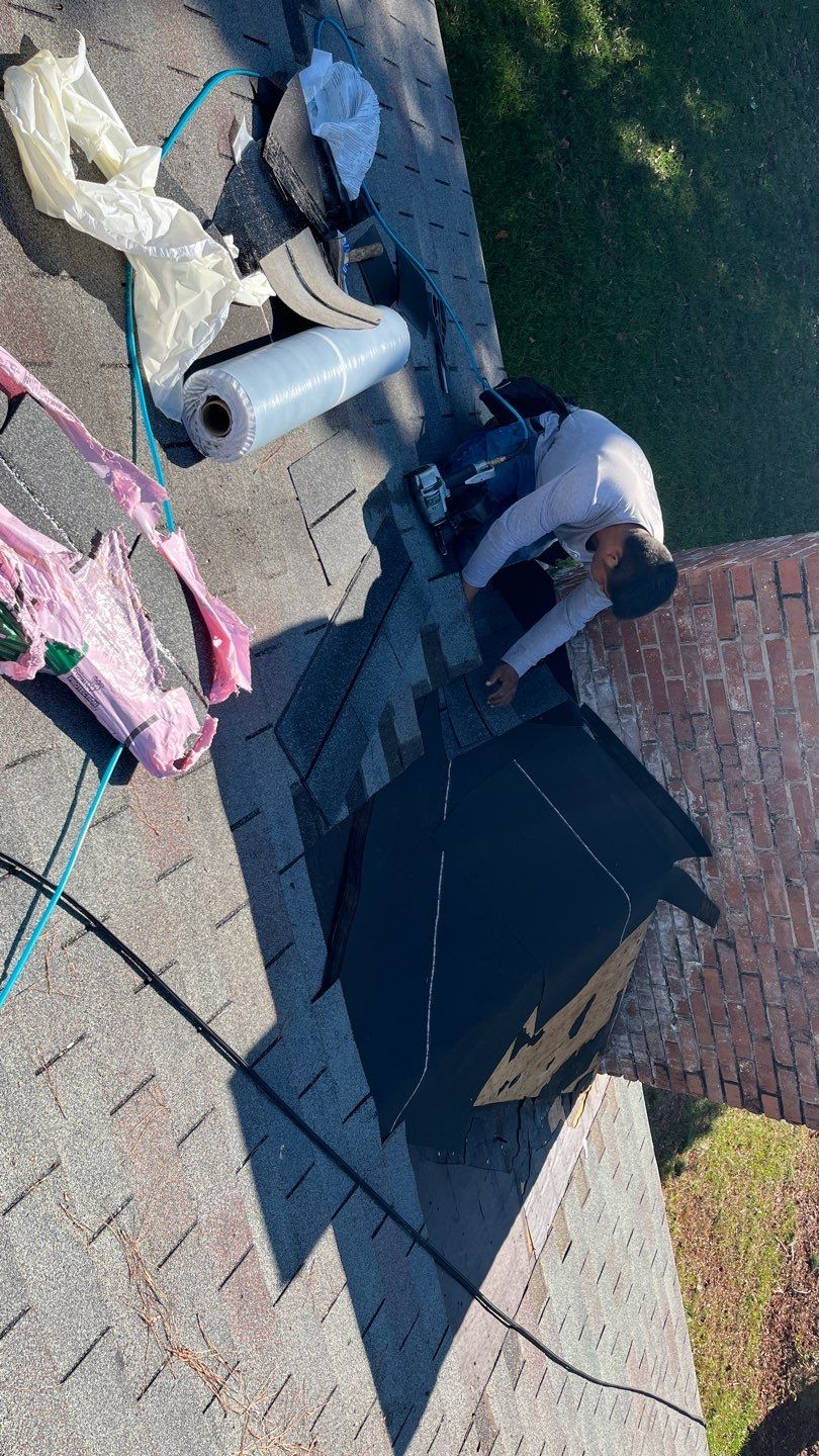 Chimney and Pipe Boot Flashing Roof Repair by Midlands Roofing & Exteriors