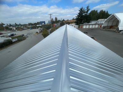 Commercial Re-Roof using Galvanized Duroclad