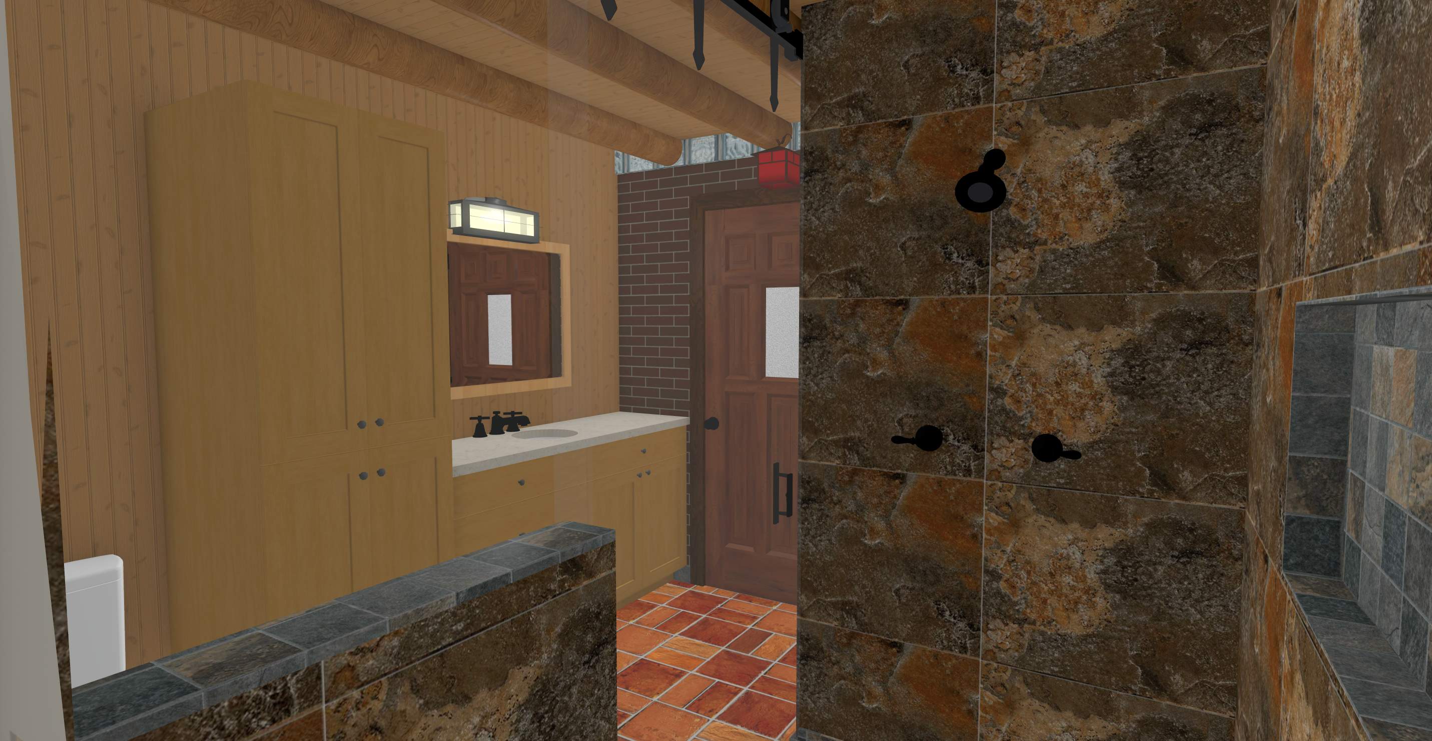 Southwestern Bathroom Remodel by Rio Grande Building & Storage