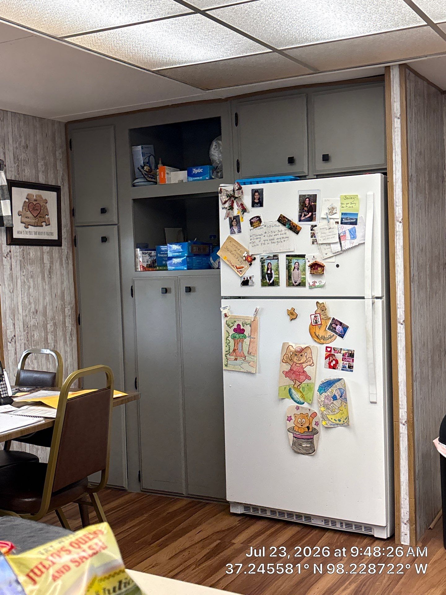Kitchen Cabinet Installation and Flooring Update in Attica, Kansas by CompanyCam Sales Demo
