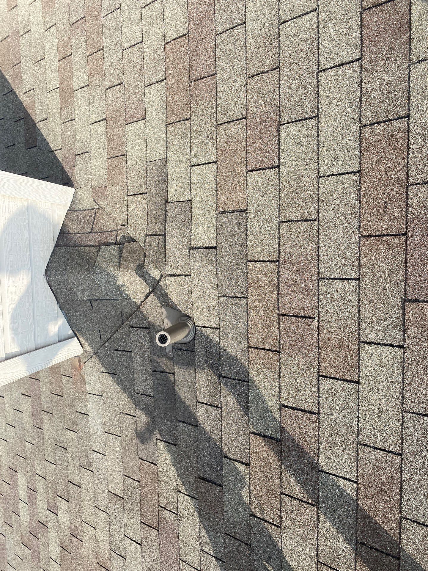 Hail Damage using Owen's Corning Duration (Lifetime) Shingles by Roof Repair Company