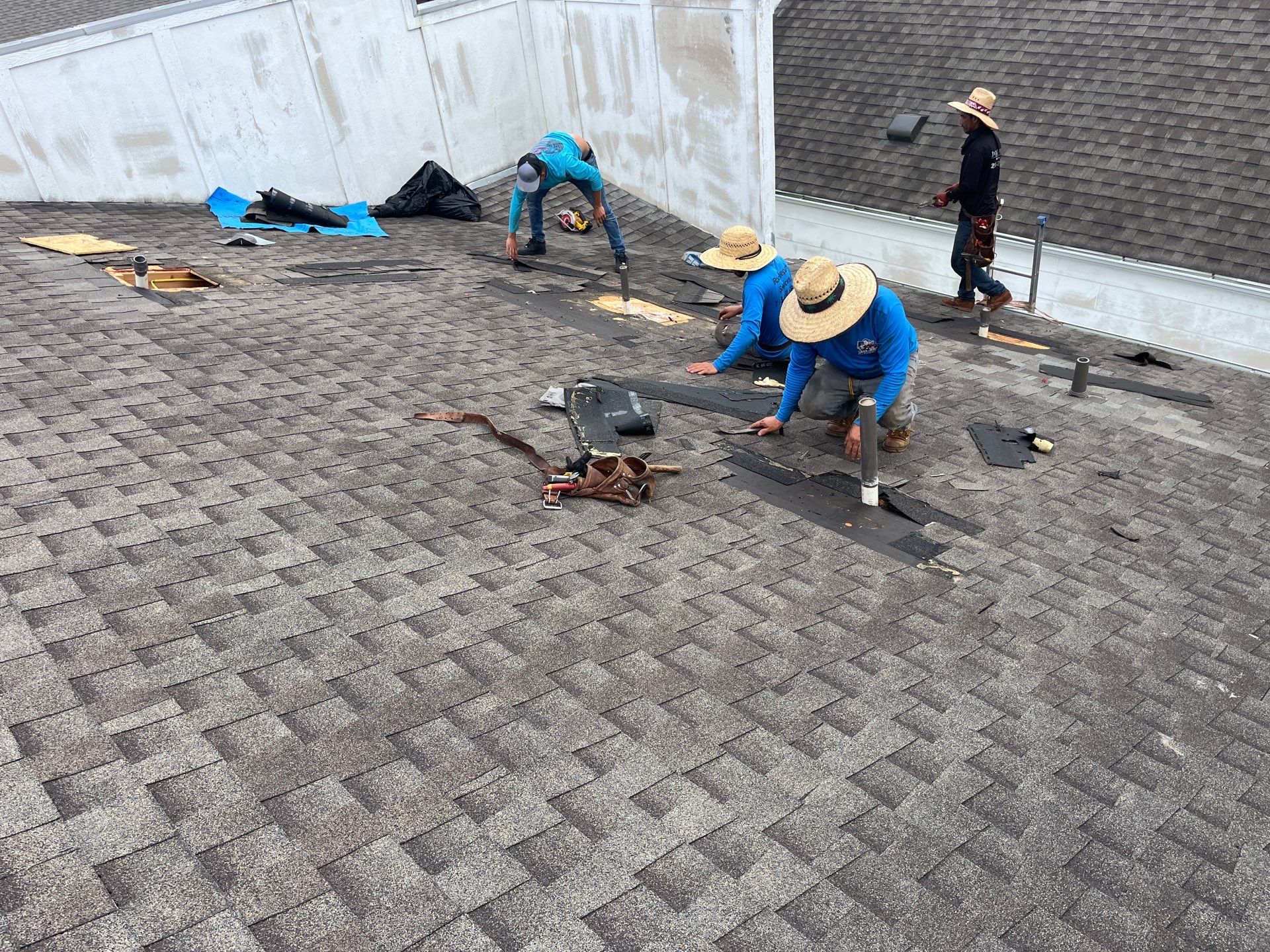 Hail Damage using Owen's Corning Duration (Lifetime) Shingles by Roof Repair Company