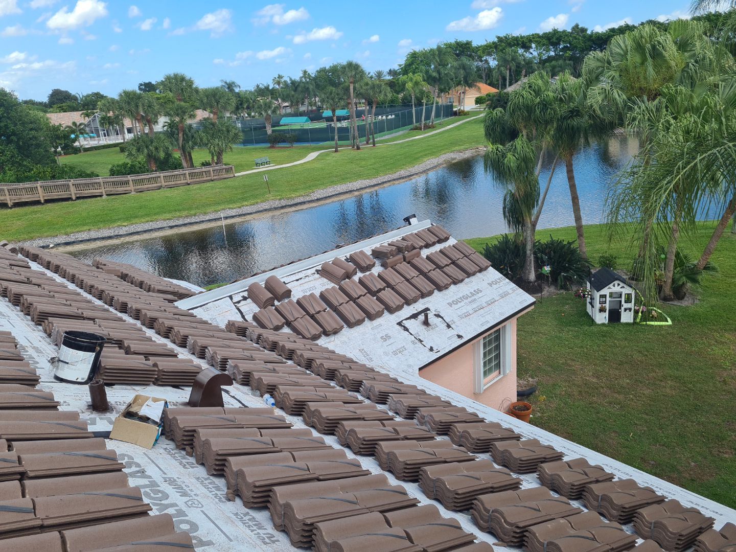 Residential Roofing Installation using WestLake Roofing Tile by BLUES BROTHERS CONSTRUCTION CORP
