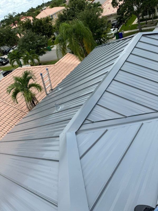 Charcoal Gray Standing Seam by Reimagine Roofing