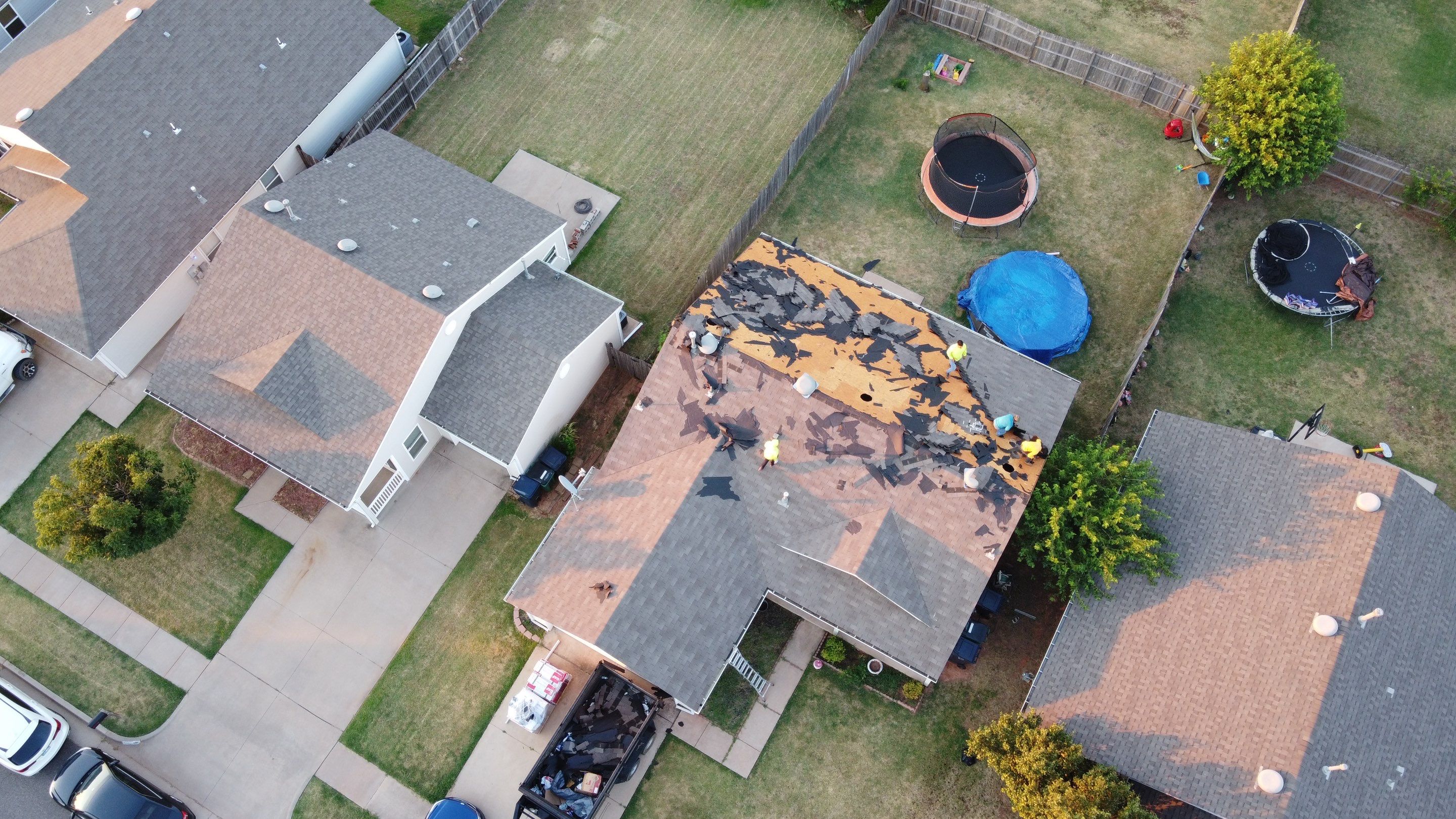 Residential Roofing Installation using GAF Natural Shadow  by A & H Roofing and Contracting