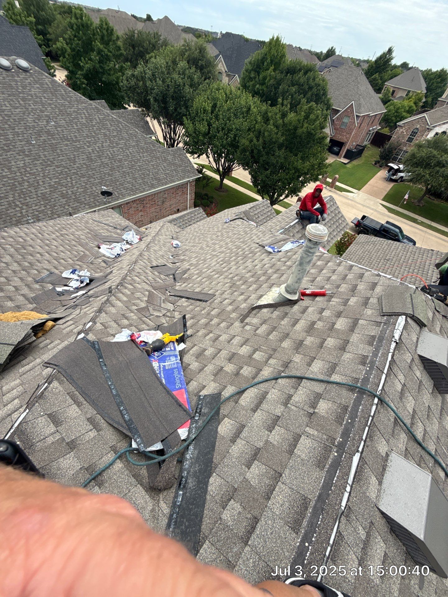 Residential Roof Replacement using GAF HDZ - Weathered Wood by Elite Roofing LLC