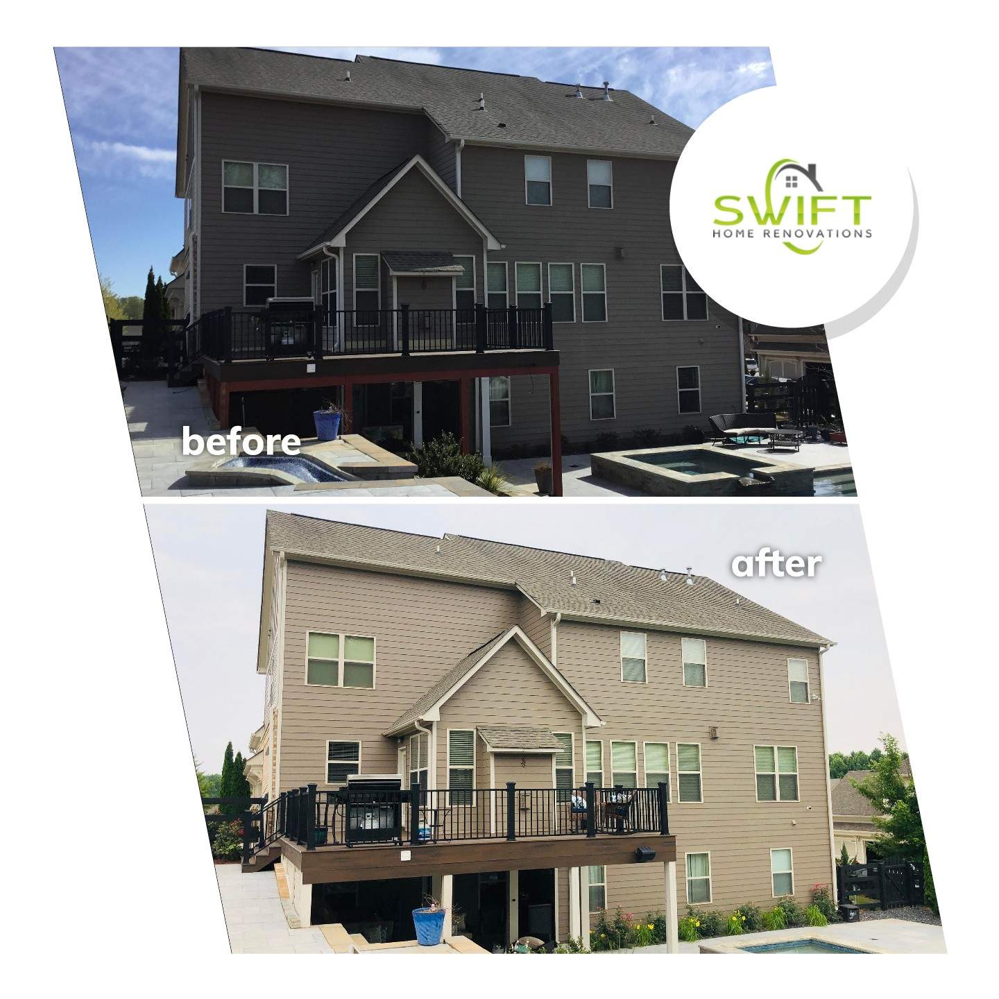 Residential Exterior Painting and Siding Refresh in Woodstock, Georgia by Swift Home Renovations 