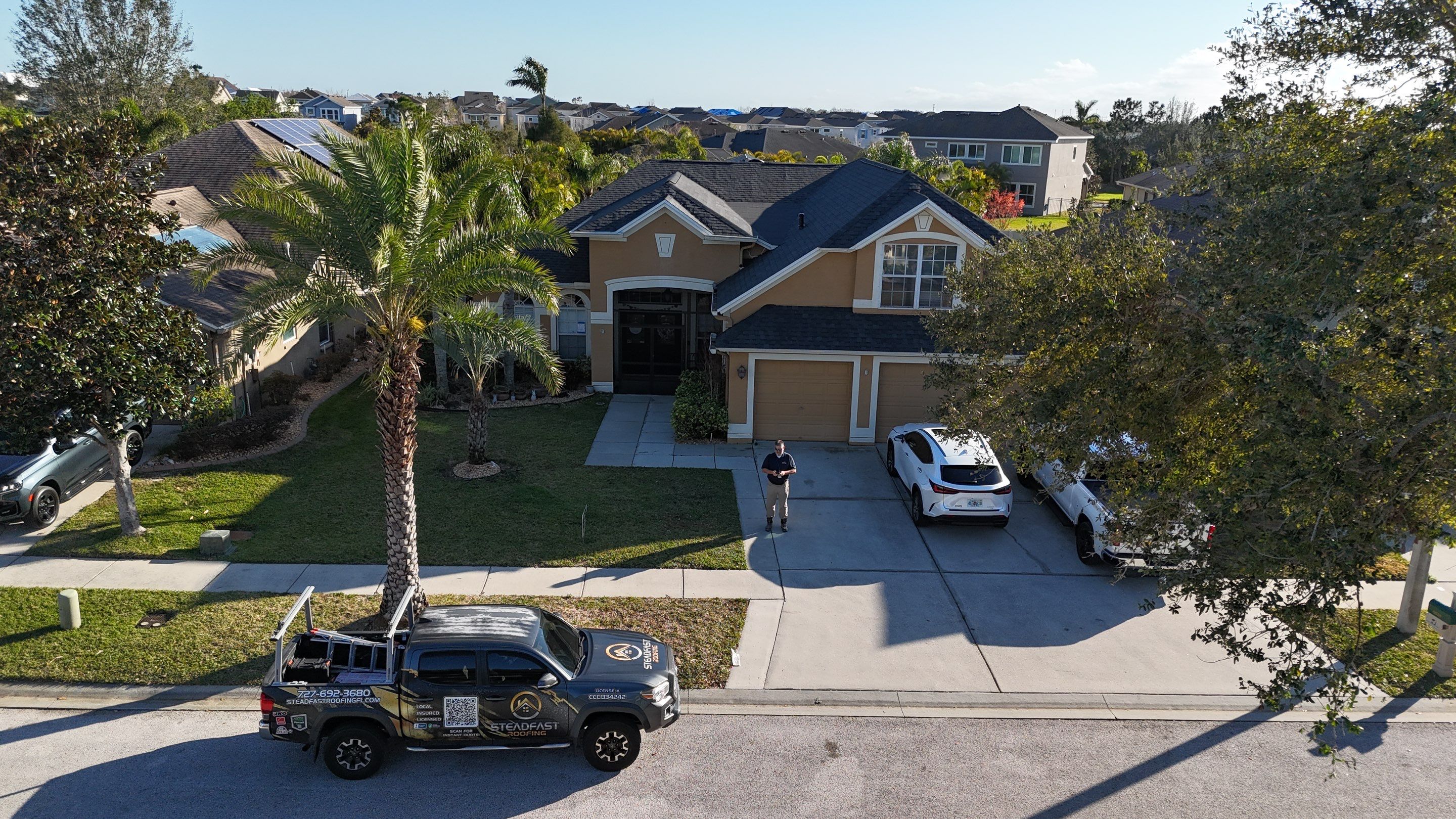 Roof Replacement in Apollo Beach FL. by Steadfast Roofing 