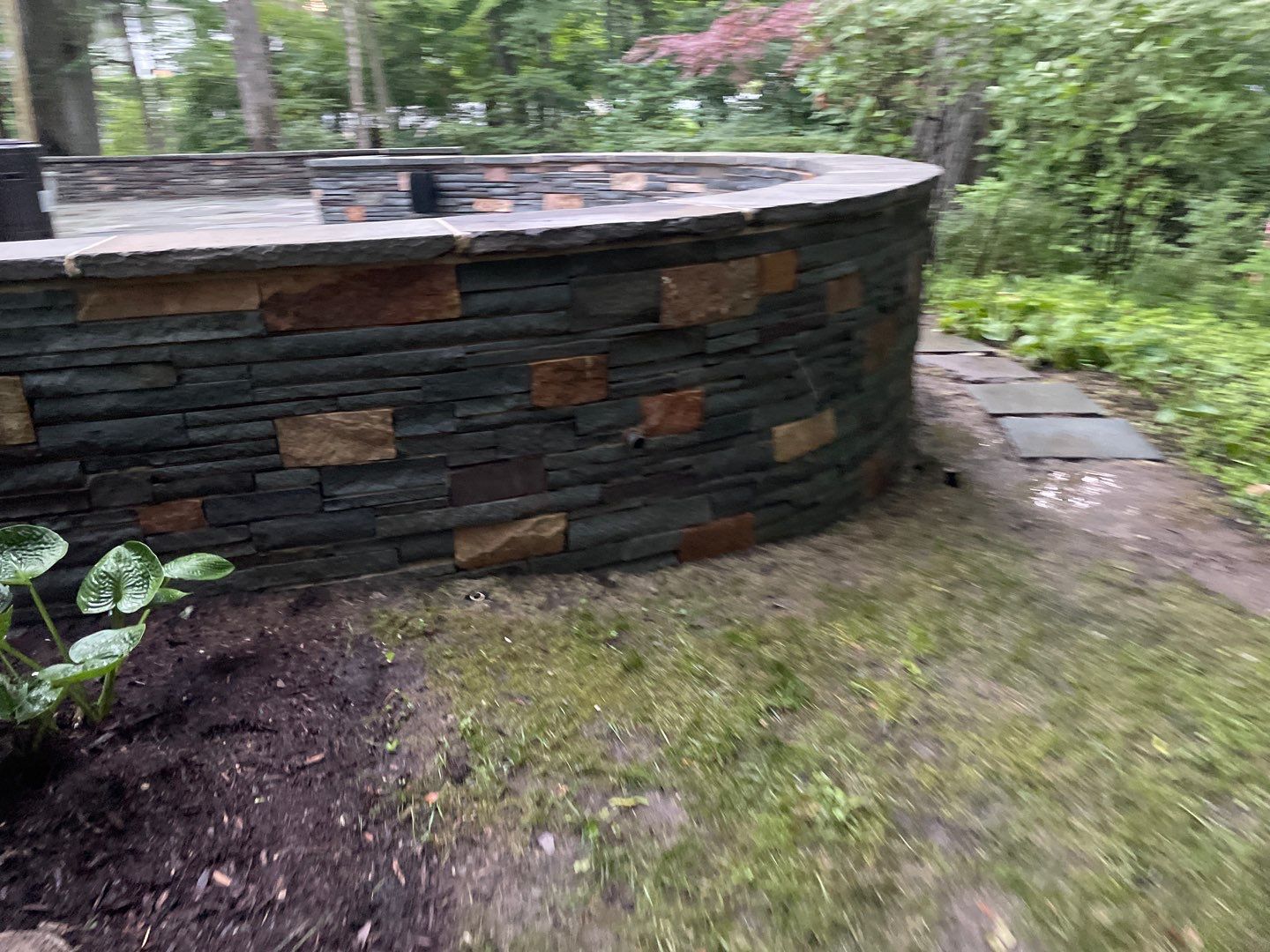 Bluestone patio cleaning by Northern Power Washing LLC.
