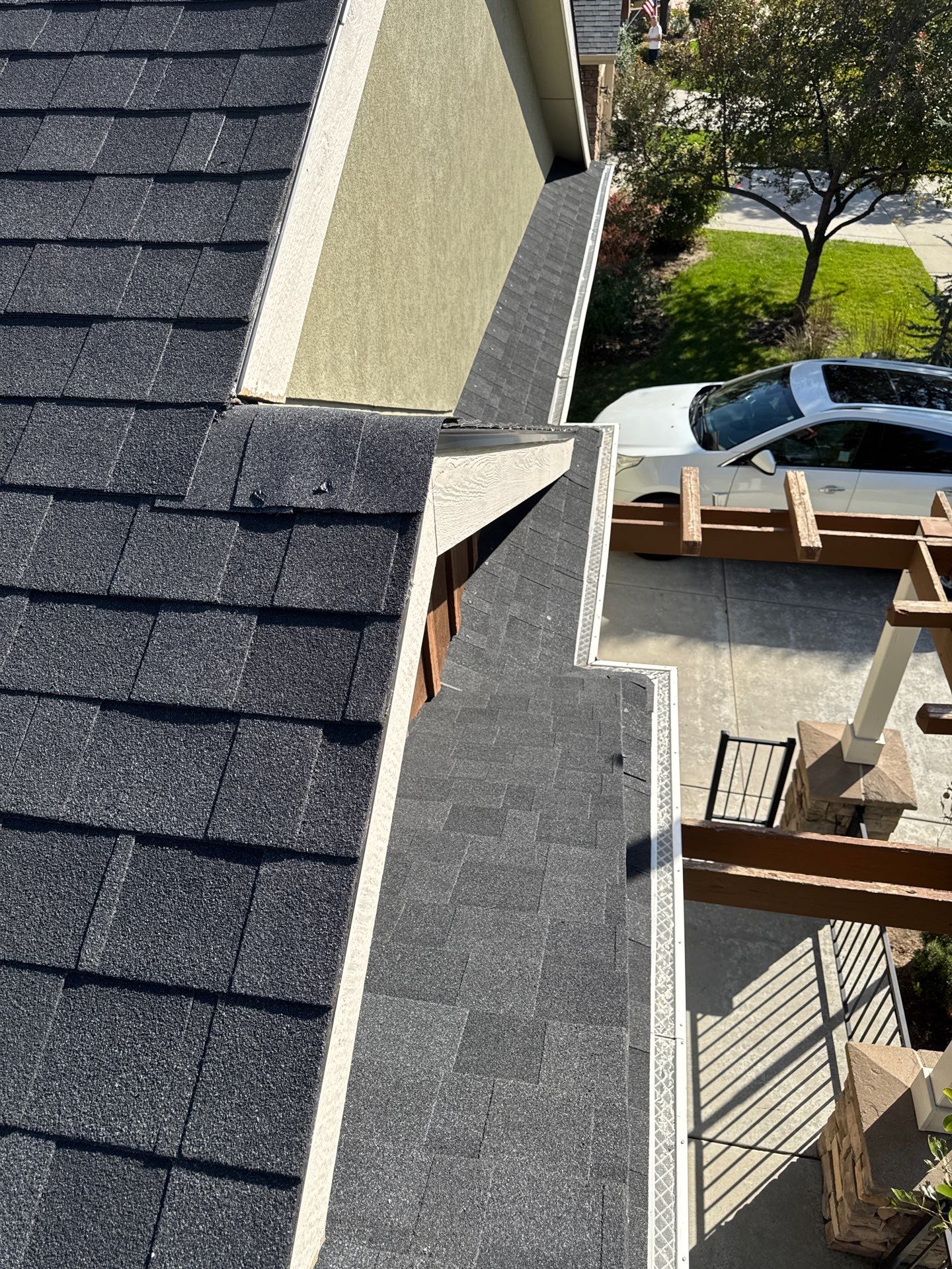 Residential Roof Replacement With Charcoal Architectural Shingles in Meridian by Olive Roofing