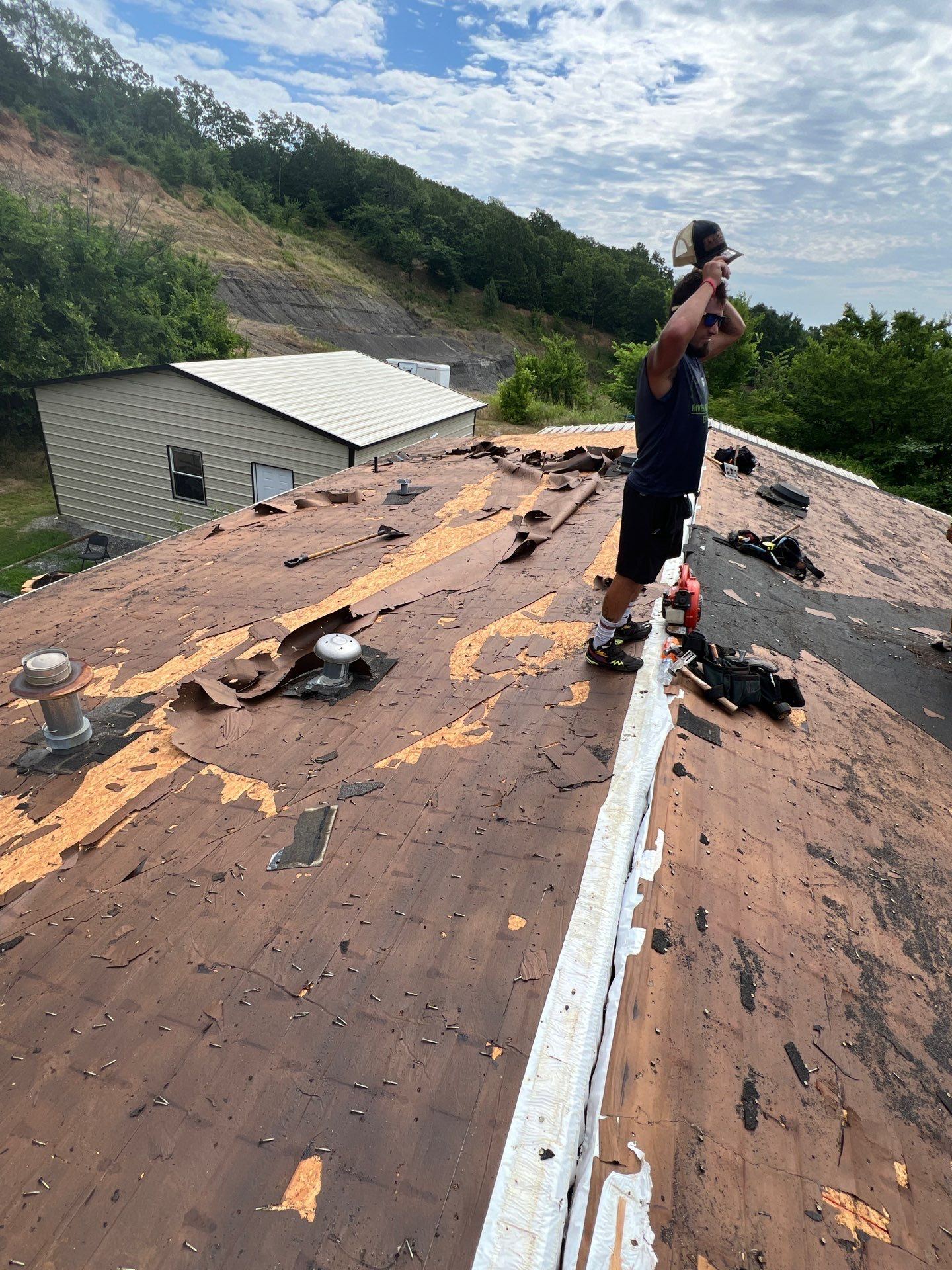 Residential Roofing Installation using Owens Corning Oakridge by In & Out Construction & Remodeling, LLC