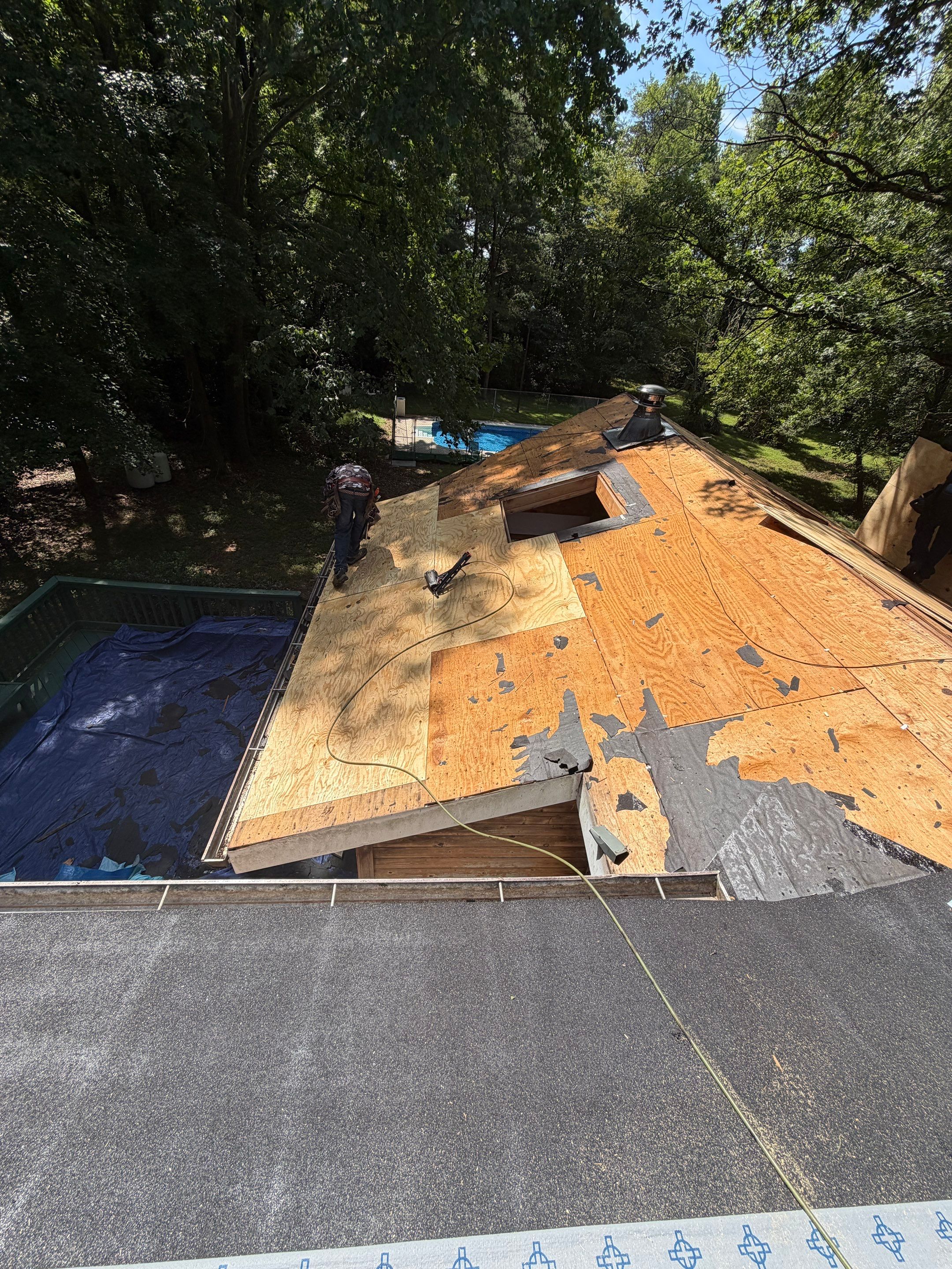 Comprehensive Architectural Shingle Roof Replacement and Skylight Installation in Laurel by First Chesapeake Roofing
