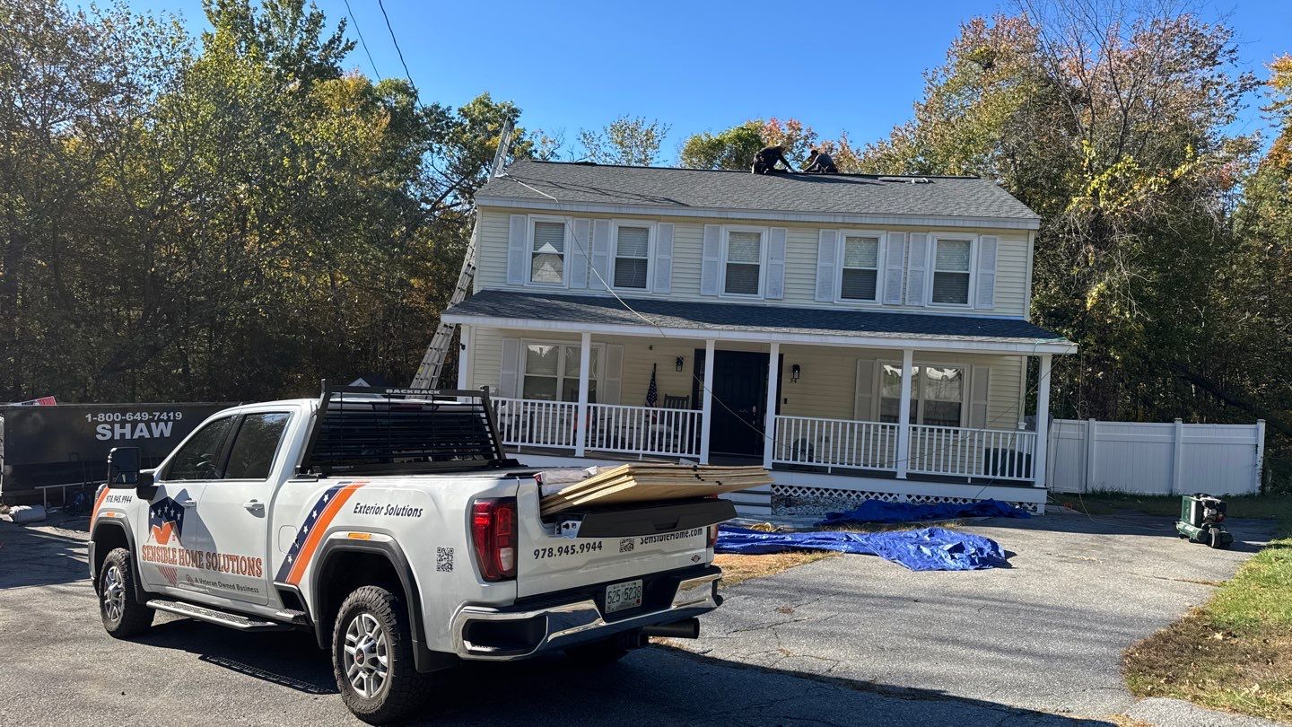 Full Roof Replacement with New Plywood Decking & Gutter Installation by Sensible Home Solutions