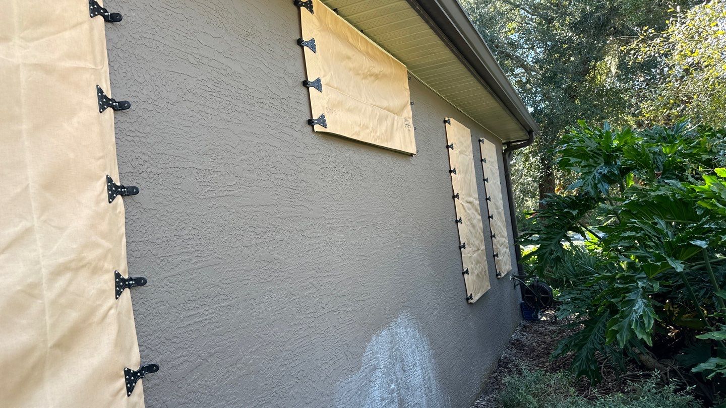 Hurricane Fabric - Tan  by Smart Guard Shutters