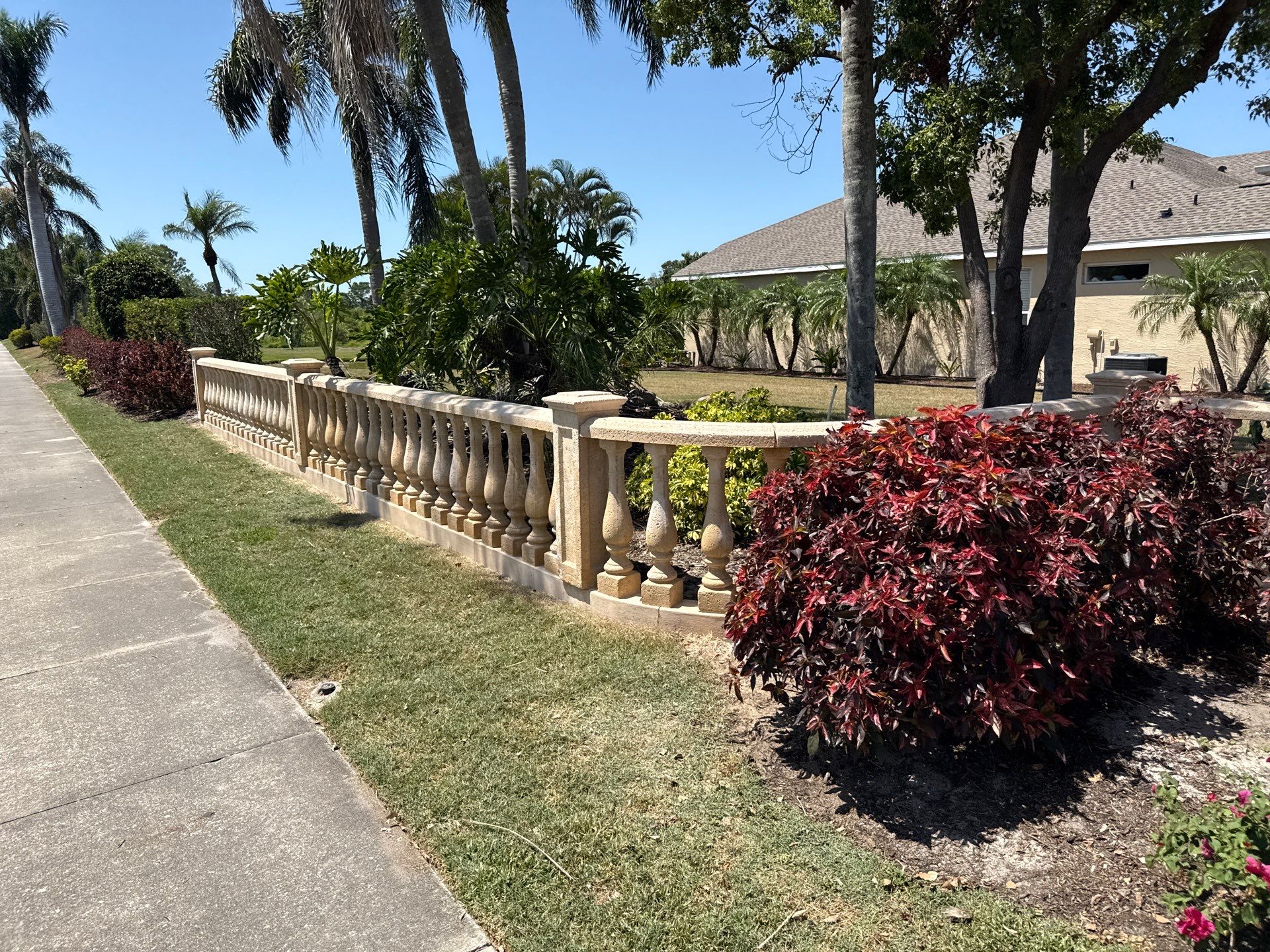 Decorative Wall & Entrance Sign Cleaning | Timberly Community | Parrish, FL by Sunshine AquaWash