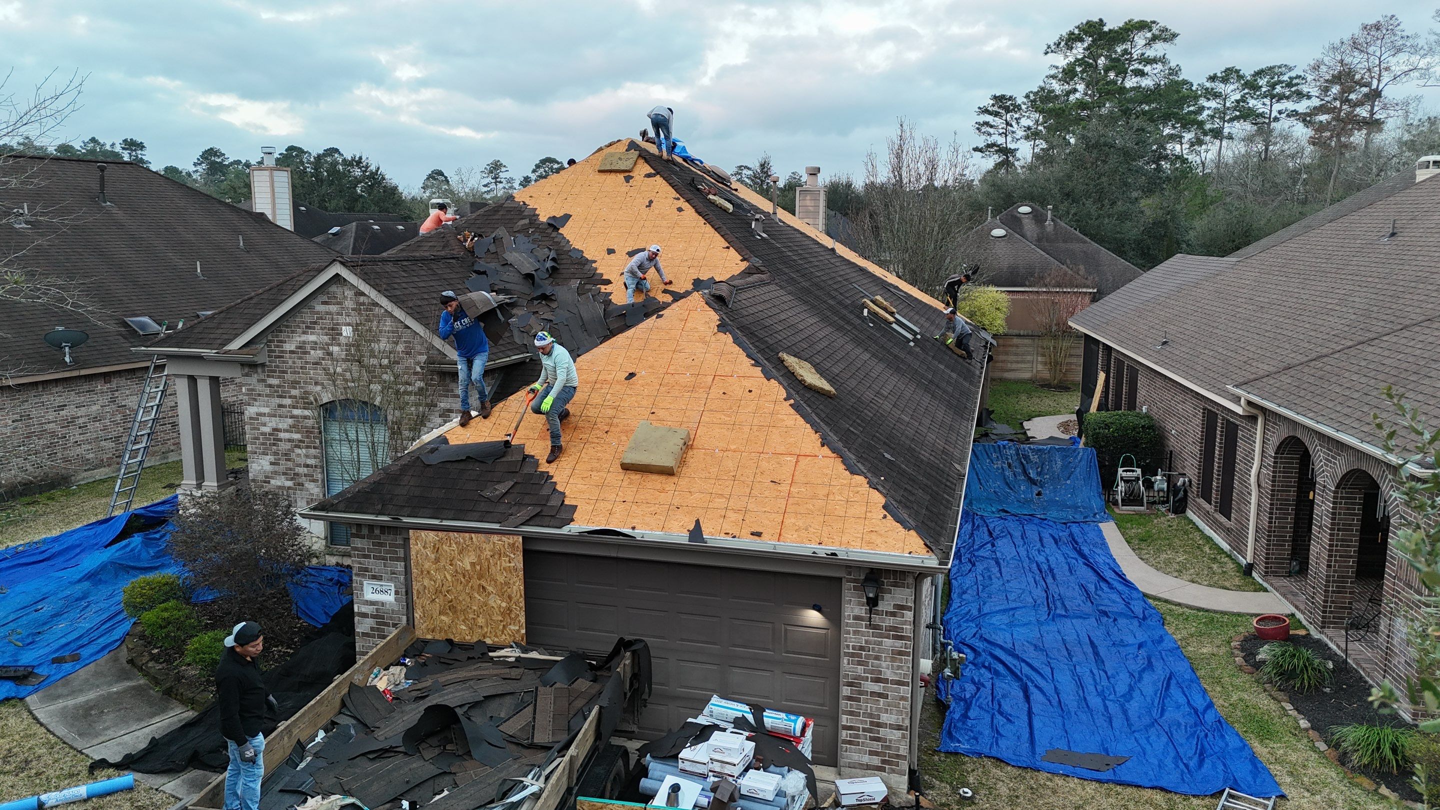 Kingwood Roof Installation using Atlas Pinnacle Pristine by Modern BYLT Roofing & Construction