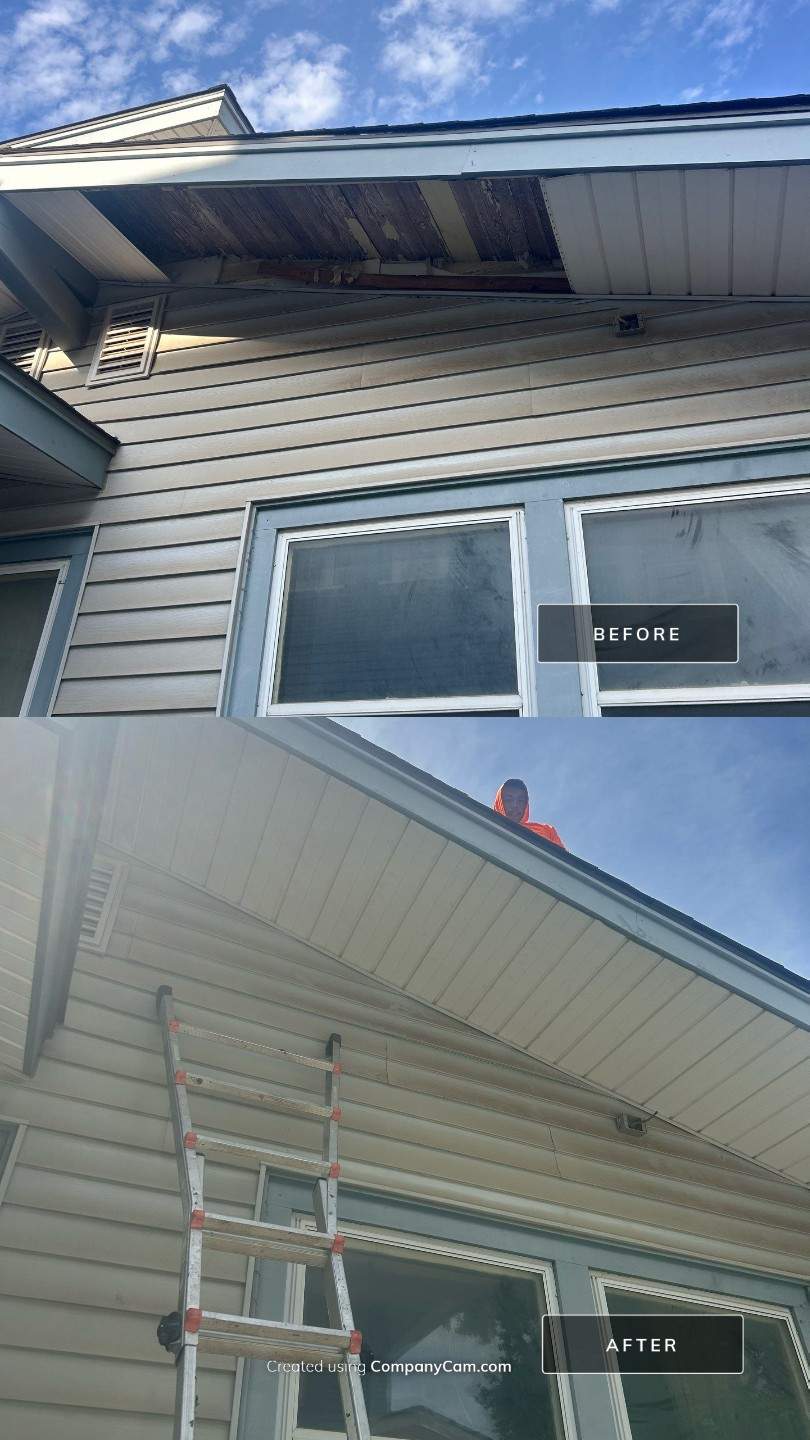 soffit replacement in Oklahoma City by McCann's Roofing and Construction