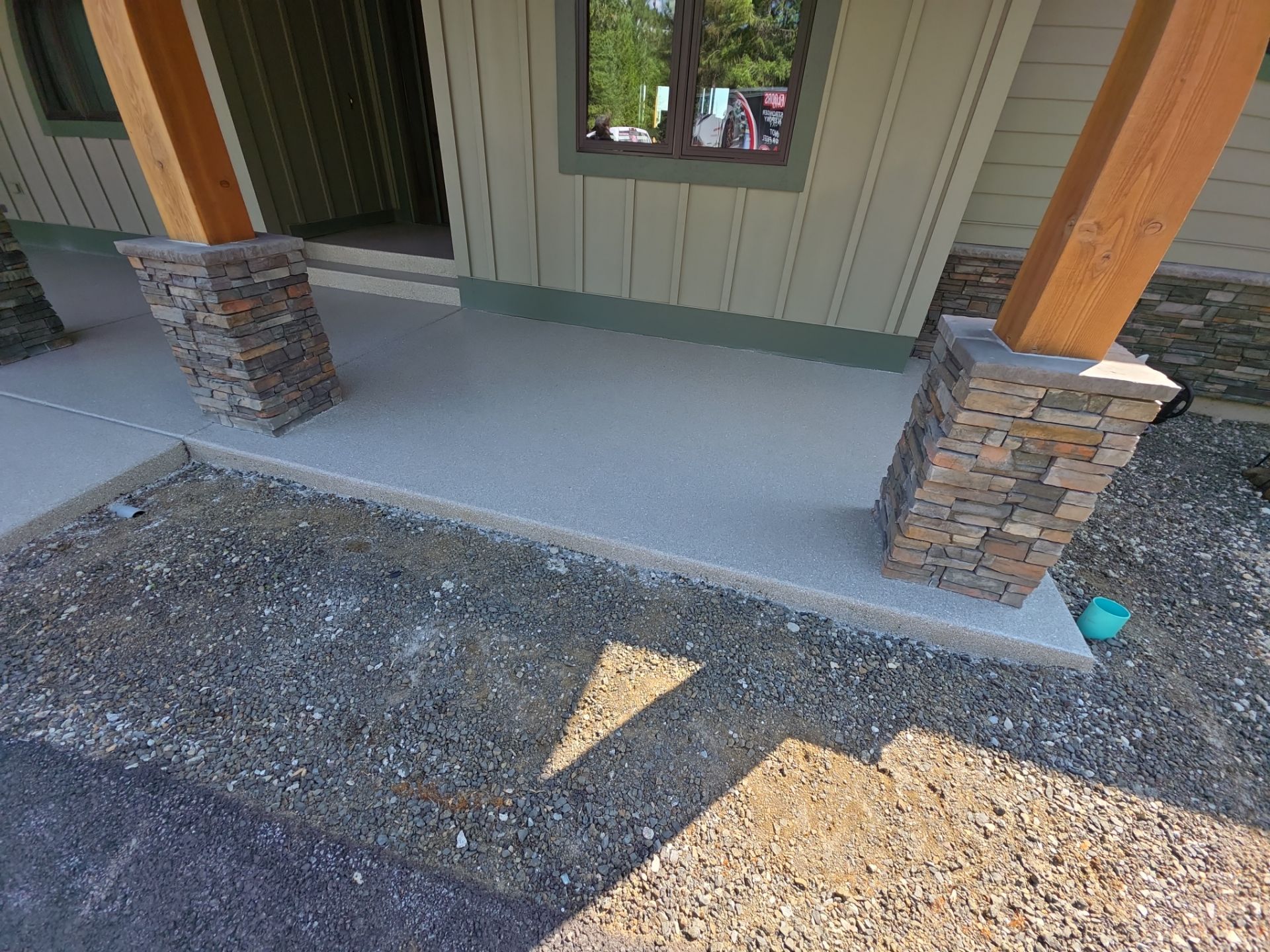 Patio Transformation using Travertine by Croc Coatings, LLC