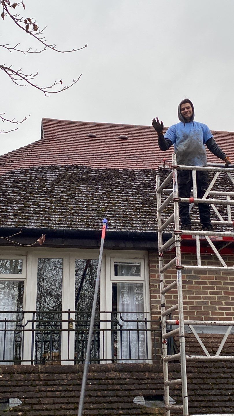Roof Clean using Honda 15lpm Low Pressure Washing Machine by Ges Exterior Cleaning ltd