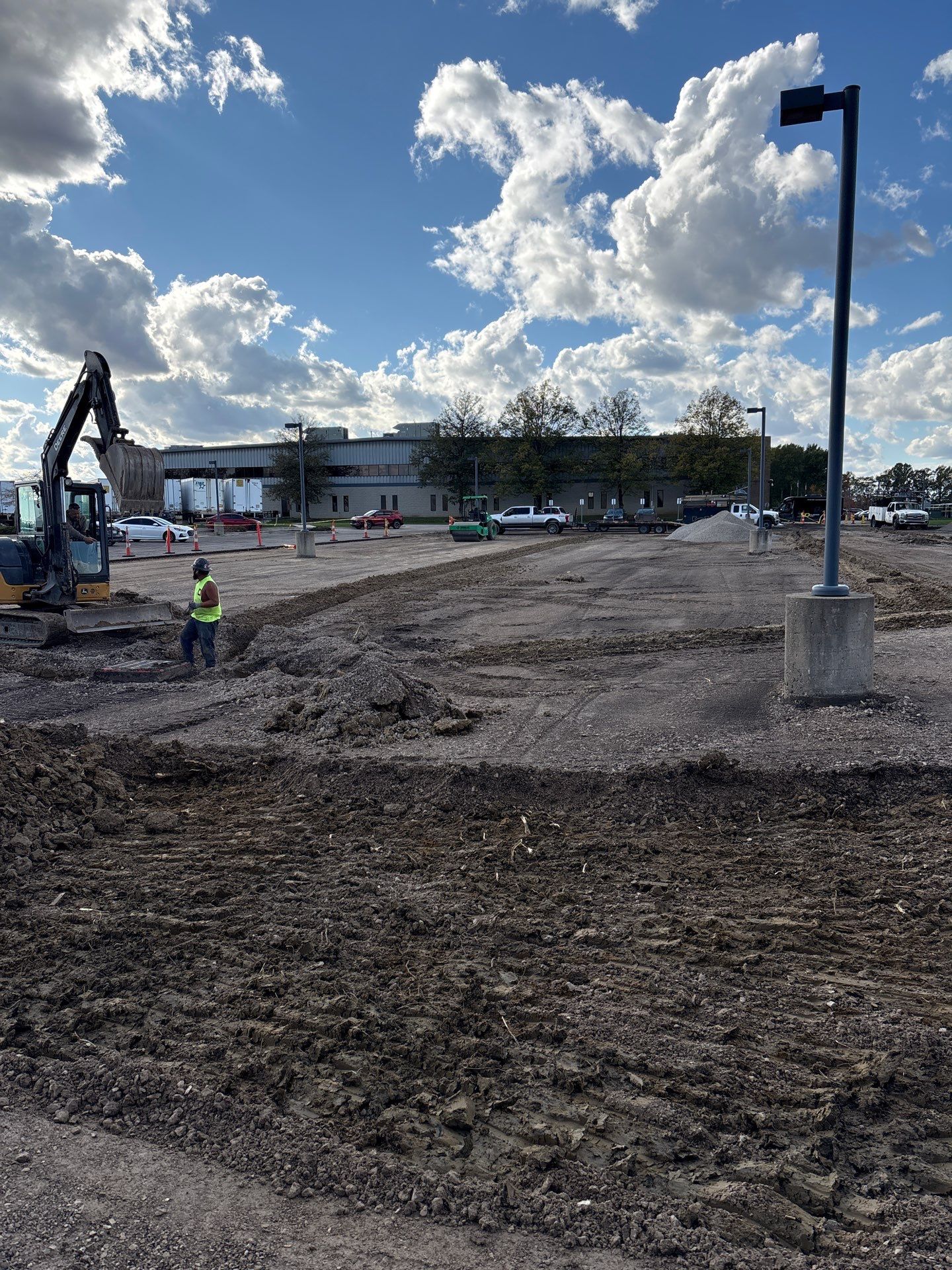 Employee Parking Lot by Concrete One Construction