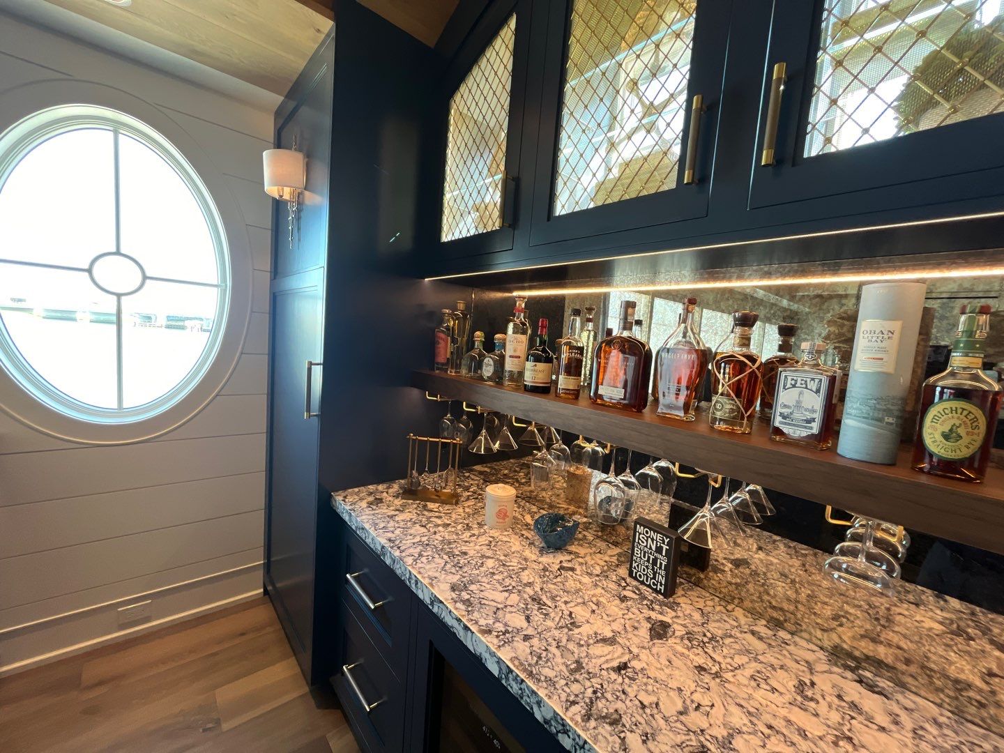 Luxury Wine Cabinets Refinishing - Stone Harbor by FreshCoat Works LLC