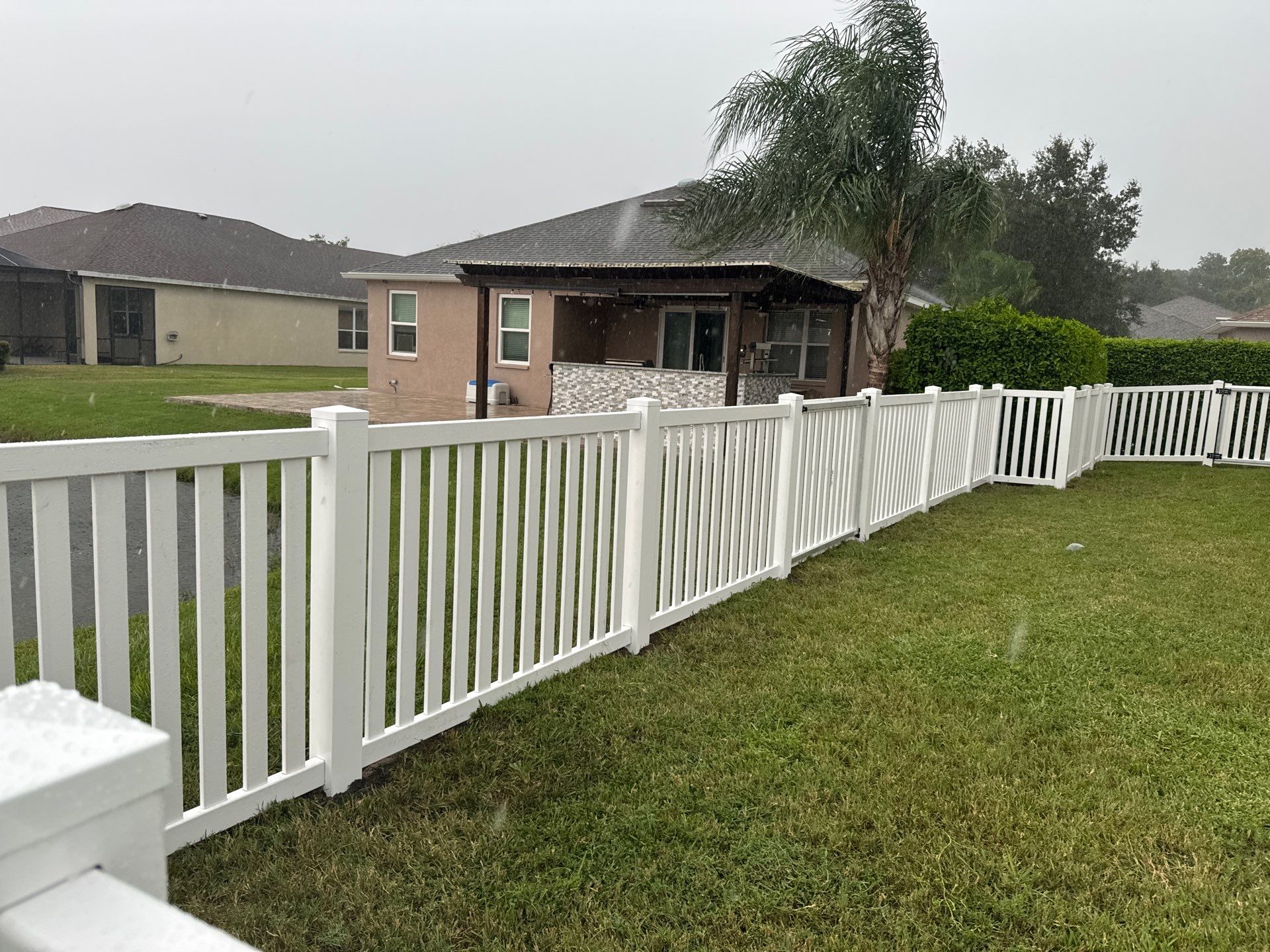 Vinyl Fence Installation using 6Ft White Vinyl Privacy and Picket Fence by Asap fence and gates, LLC
