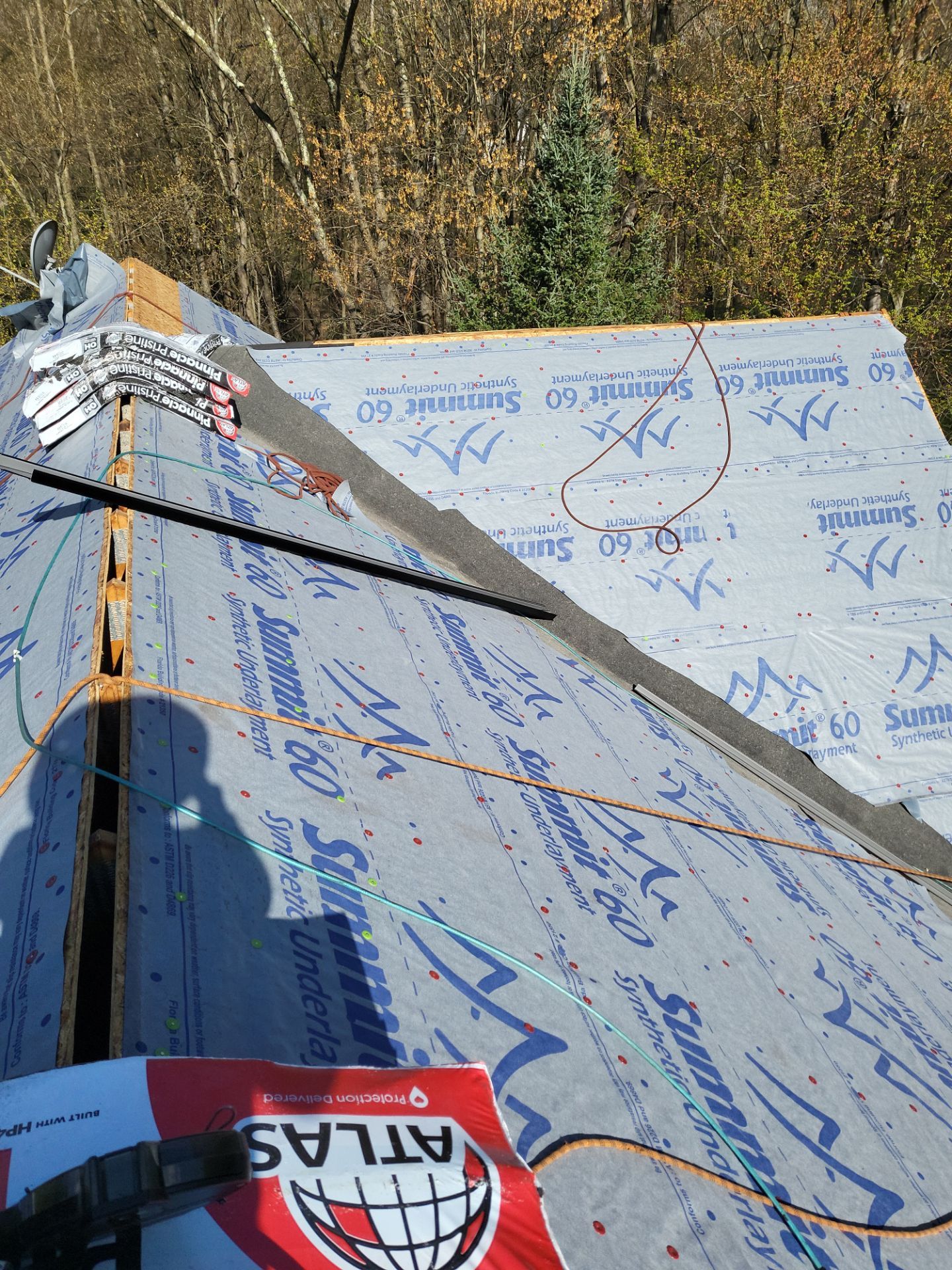 Atlas Pinnacle, Color, Coastal Granite, Drip Edge, Color, Black by Eagle Eye Roofing