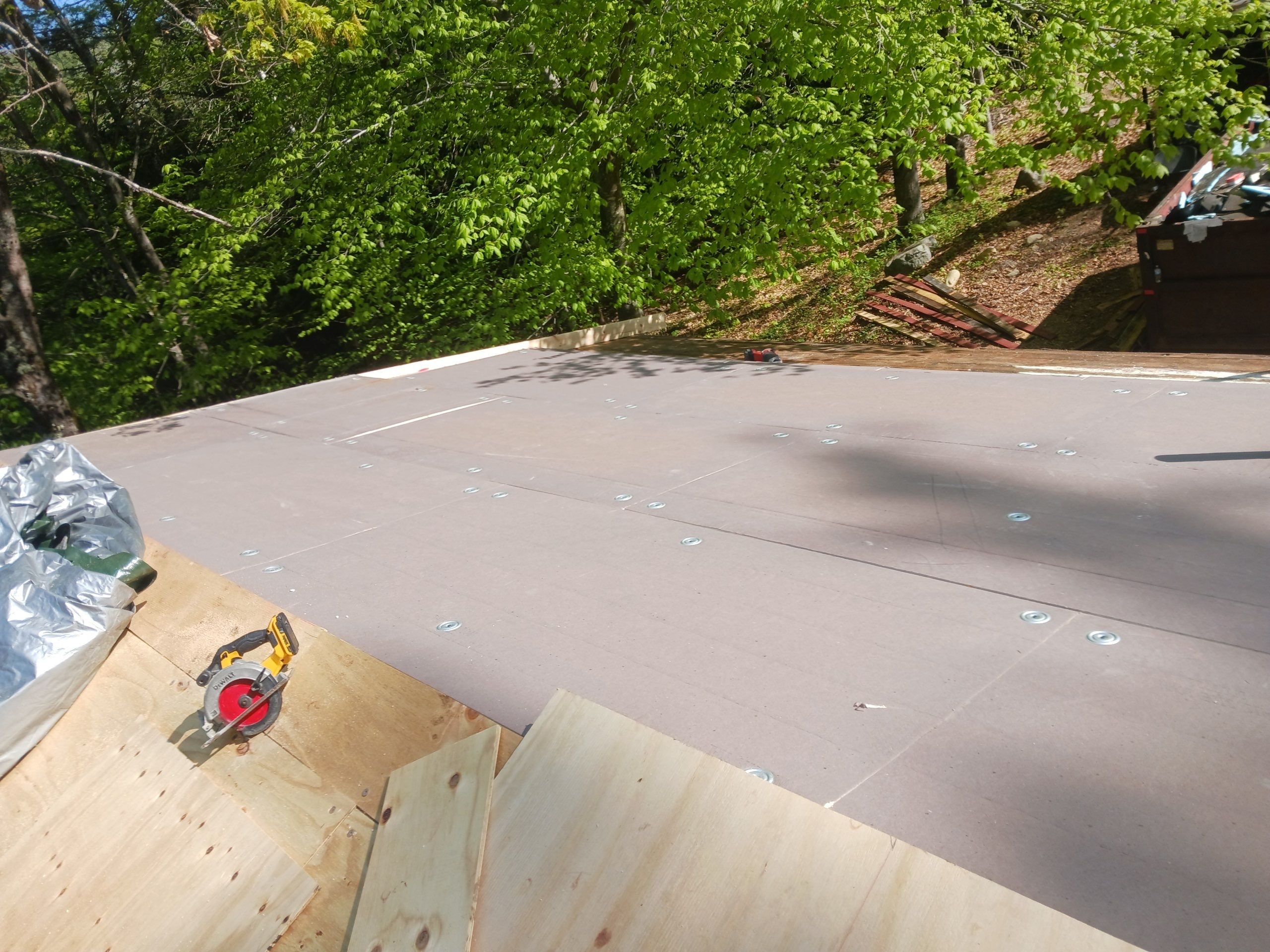 Warm Roof Install On a Deck Home by Tall pine roofing