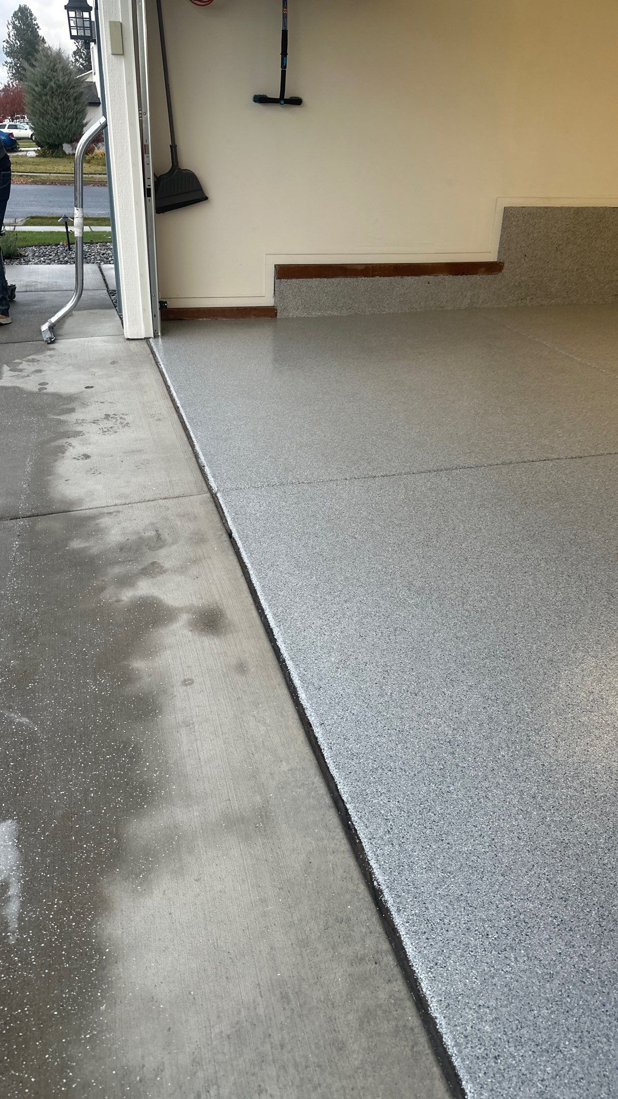 Garage Transformation using 1/8 Tidal Wave by Croc Coatings, LLC