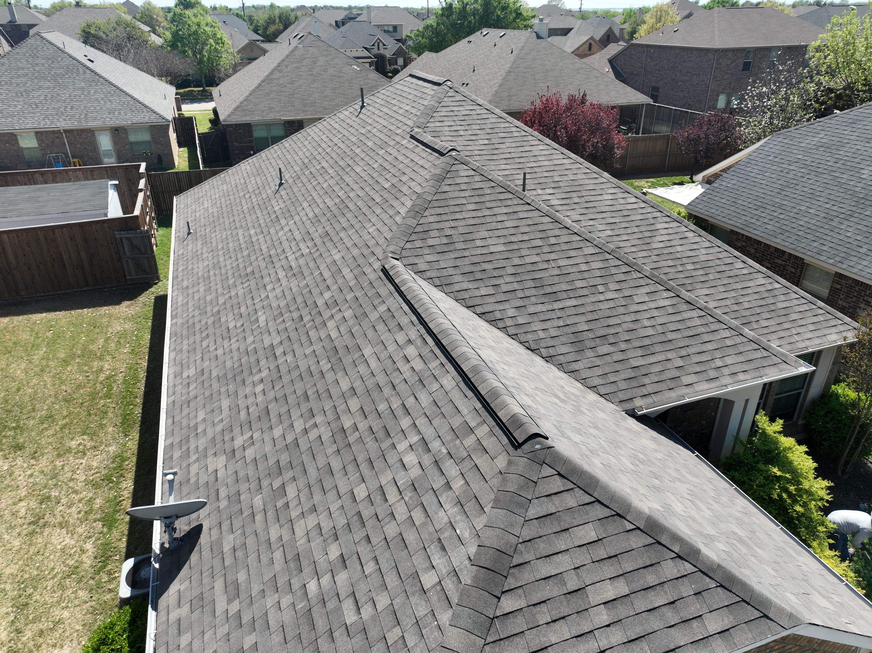 Residential Roofing Installation using Malarkey Highlander Weathered Wood Plus by OneSource Roofing and Restoration