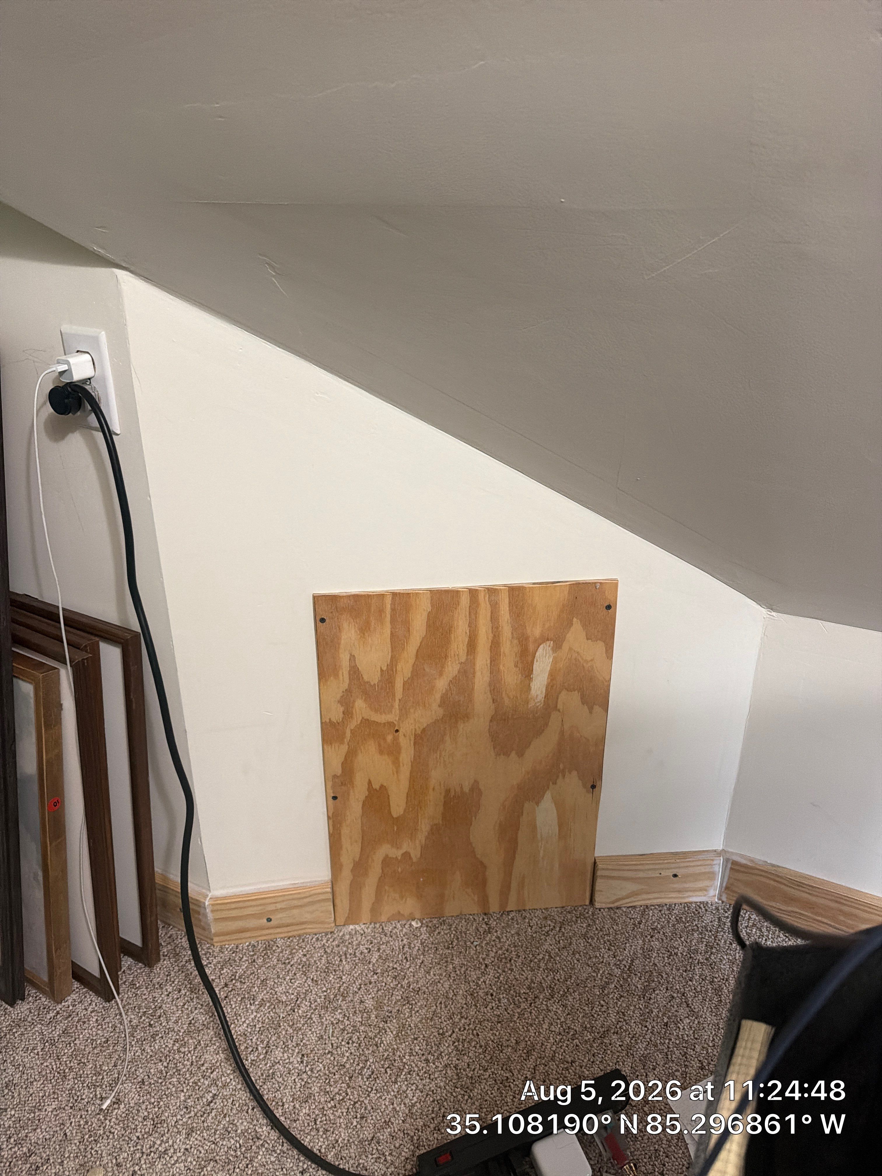 Attic Knee Wall Insulation and Access Door Sealing in Chattanooga by CompanyCam Sales Demo