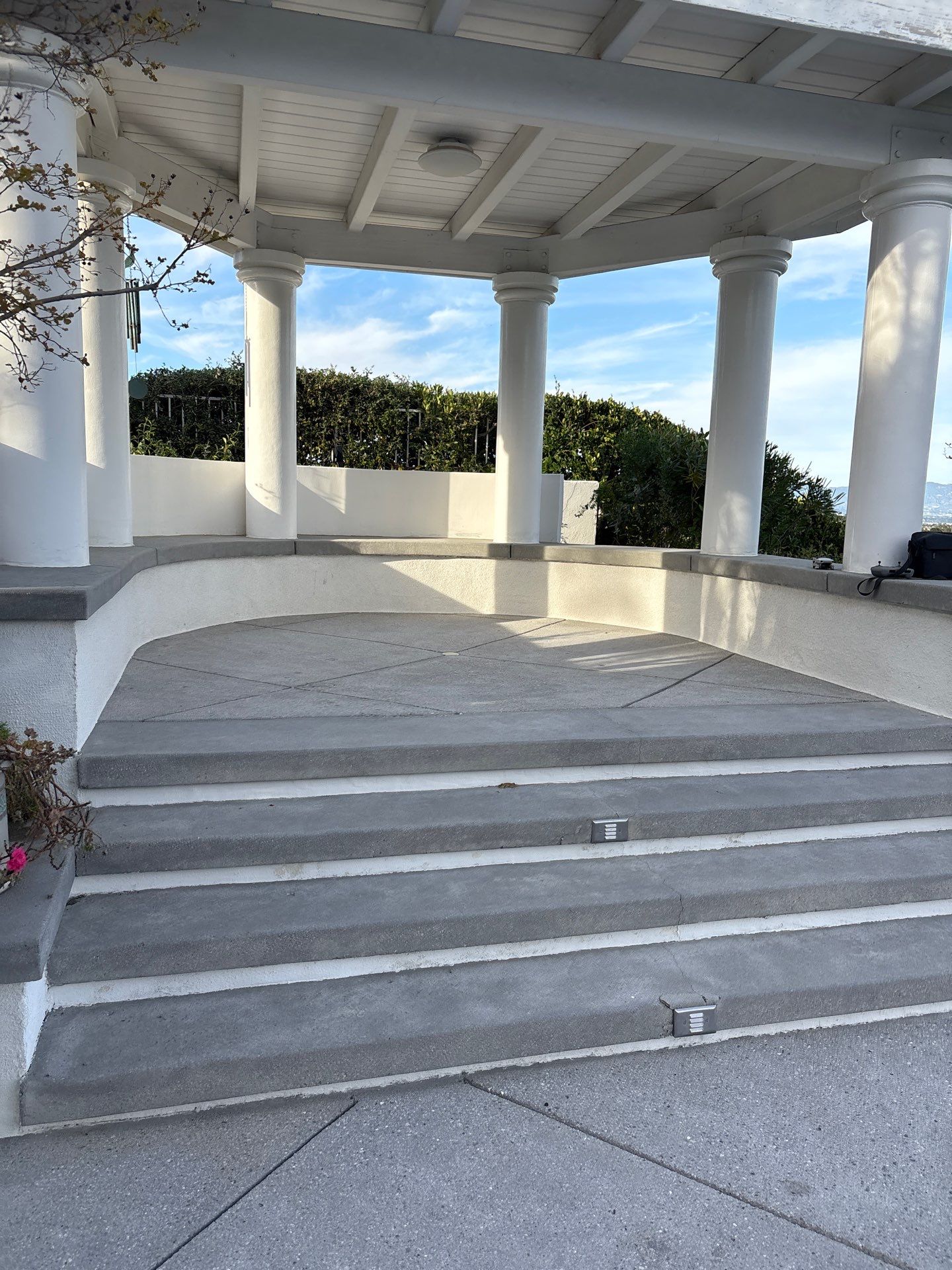 Sandblasting Concrete Back Patio In Calabasas, CA by La Power Washing Inc