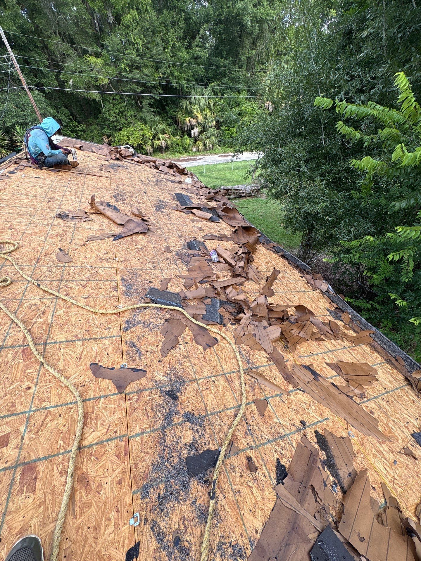 Residential Roof Replacement and Decking Repair in Ocala, Florida by Pinnacle Roofing Group