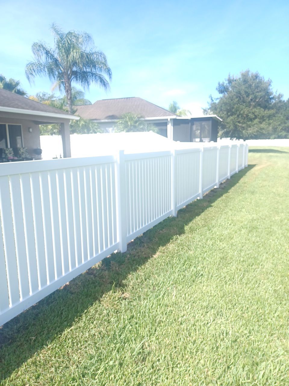 Parrish, FL 6ft. Tall White Vinyl Privacy with 4ft. Tall White Vinyl Spaced Picket Fence by Asap fence and gates, LLC