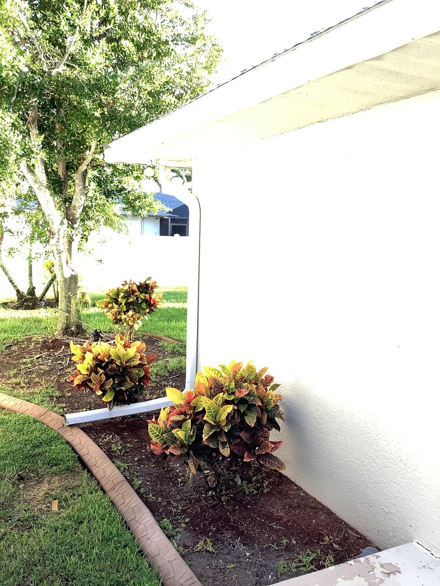Downspout Installation using 3X4 Elbow Downspout in Cape Coral by Gutter Professors