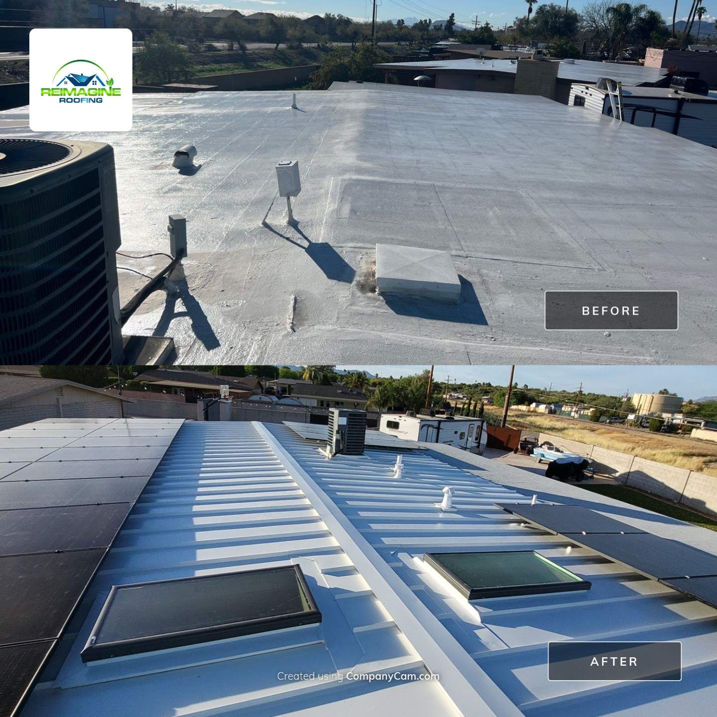 Bright White Standing Seam by Reimagine Roofing