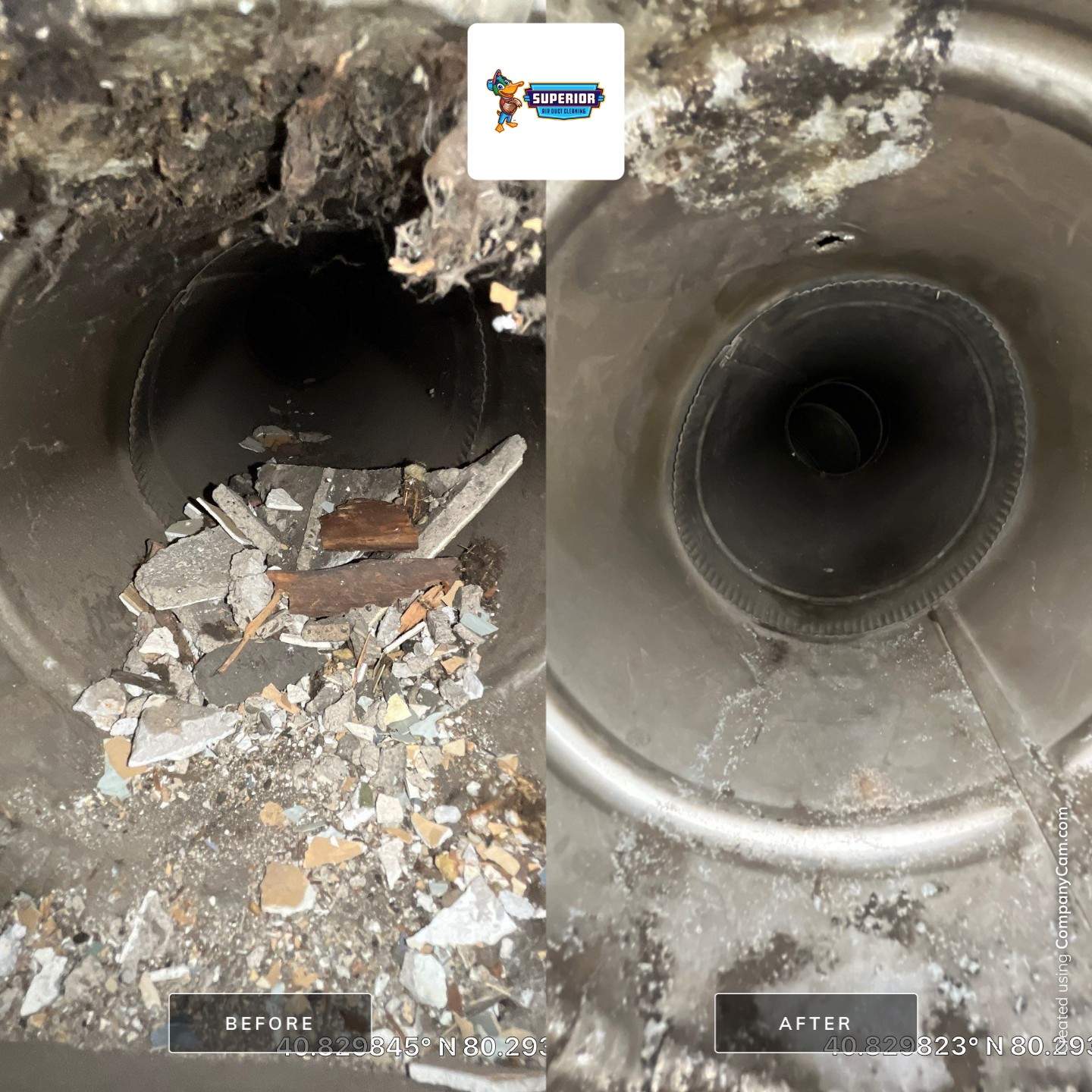 Air Duct Cleaning With a Vacuum Truck in Ellwood City, PA by Superior Air Duct Cleaning