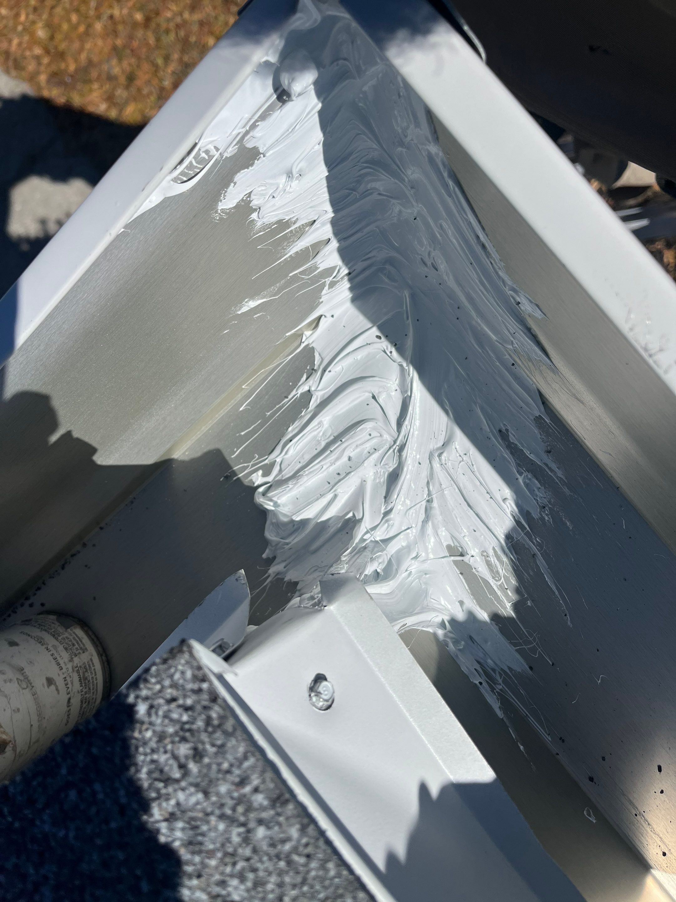 White K Style Seamless Gutters using Aluminum Seamless gutters Downspout Extension Palm Harbor FL by Gutter Professors