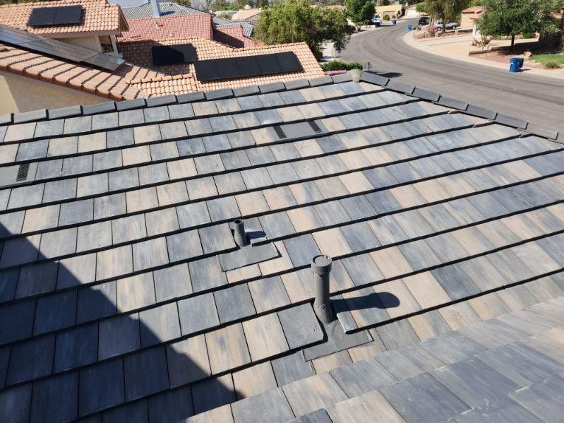 Weathered Ash Concrete Tile by Reimagine Roofing