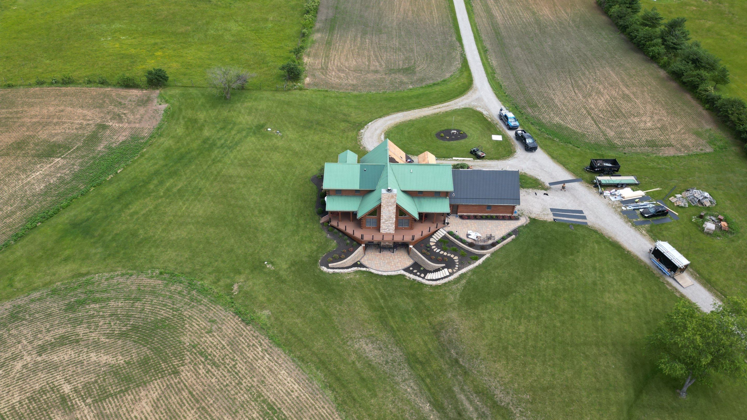 Residential Roofing Installation using Performance Panel Metal - Frost Black by RoofX 